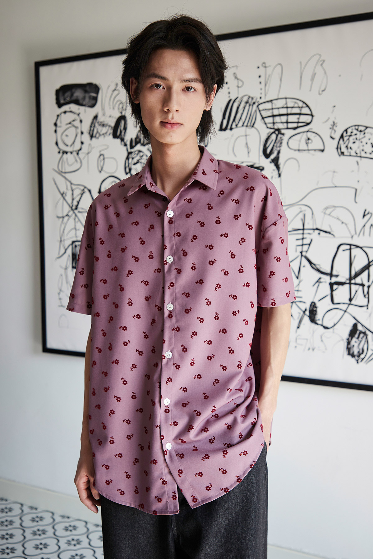 FREDDIE SHIRT - MULBERRY ROSE [BY MODPARADE]