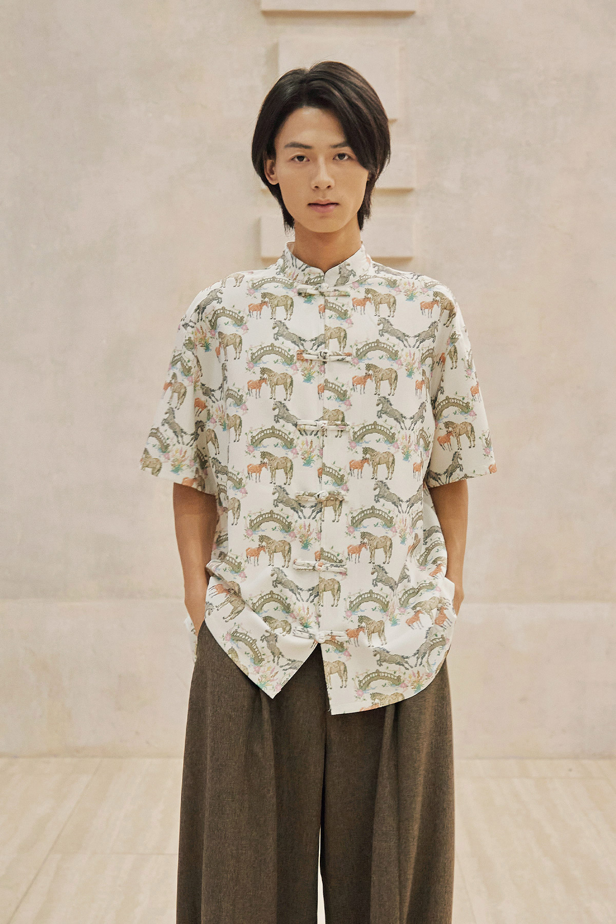 HAN SHIRT - SADDLE BLOOM [BY MODPARADE]