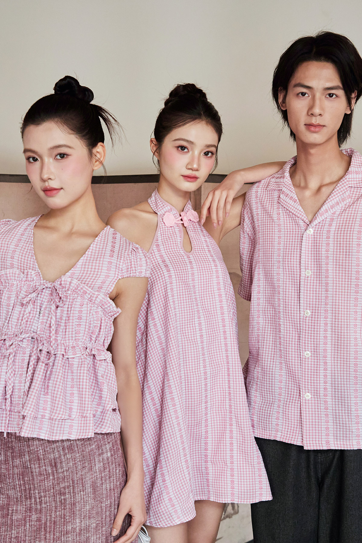 HANYING CHEONGSAM DRESS - ROSY MEADOW [BY MODPARADE]