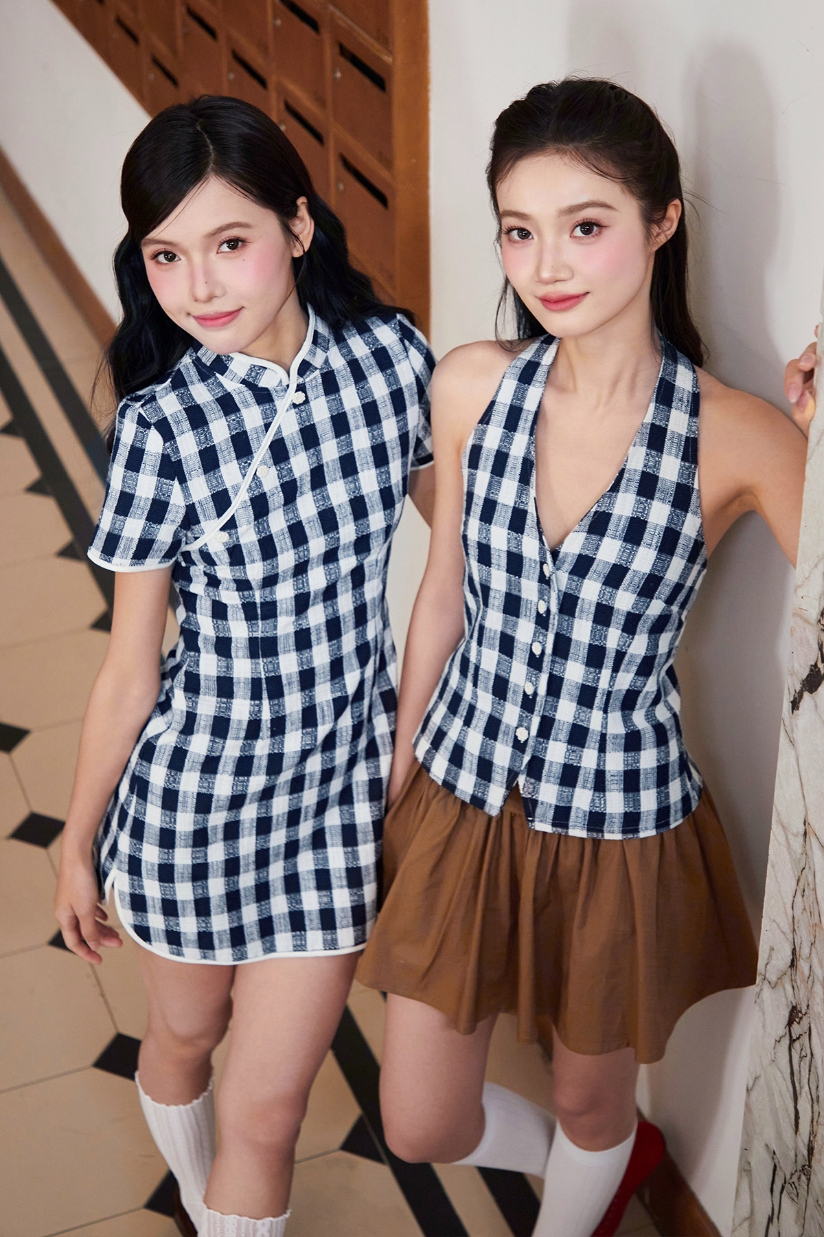 HERTHA TOP - BLUEBERRY [BY MODPARADE]