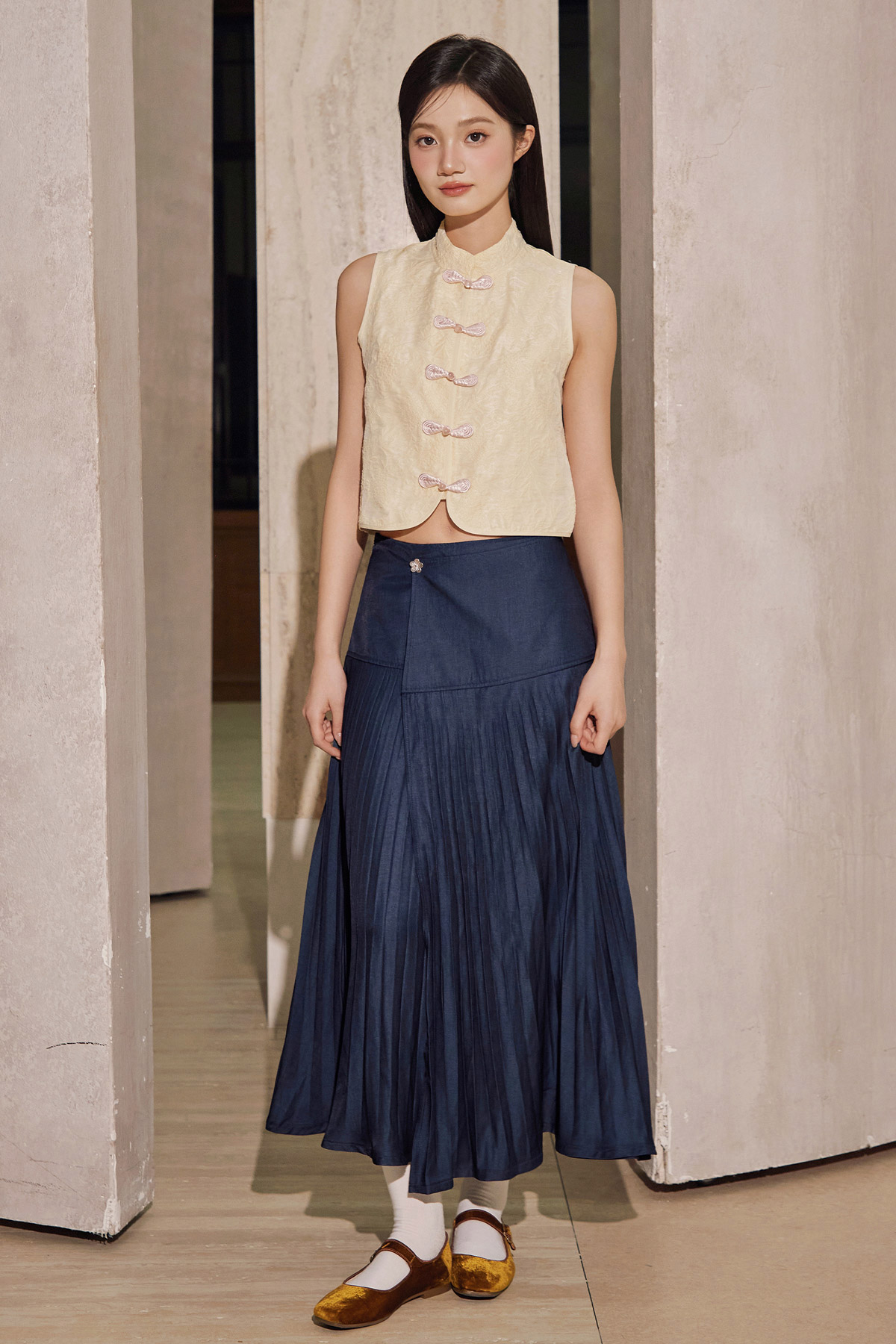 KELD SKIRT - DARK WASH [BY MODPARADE]