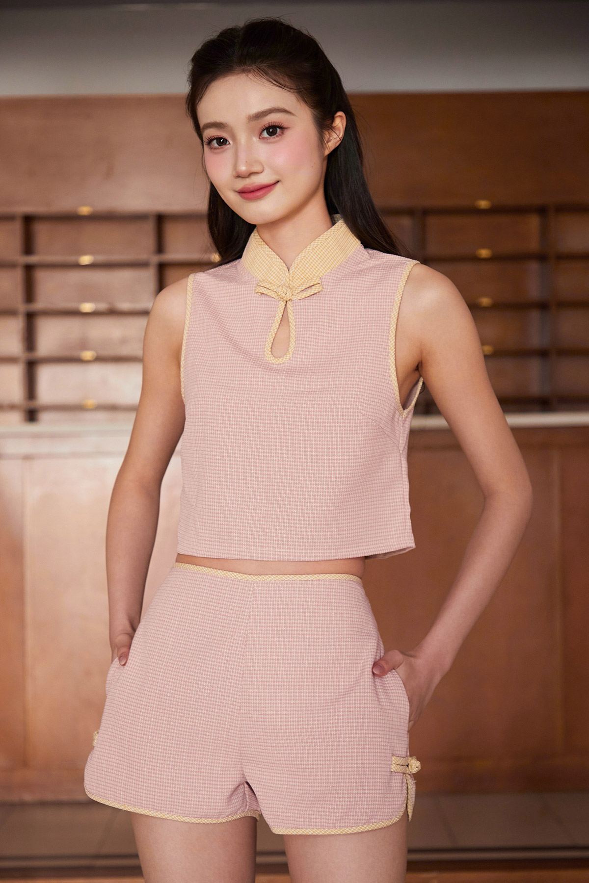 LIN CHEONGSAM TOP - SORBETTO [BY MODPARADE]