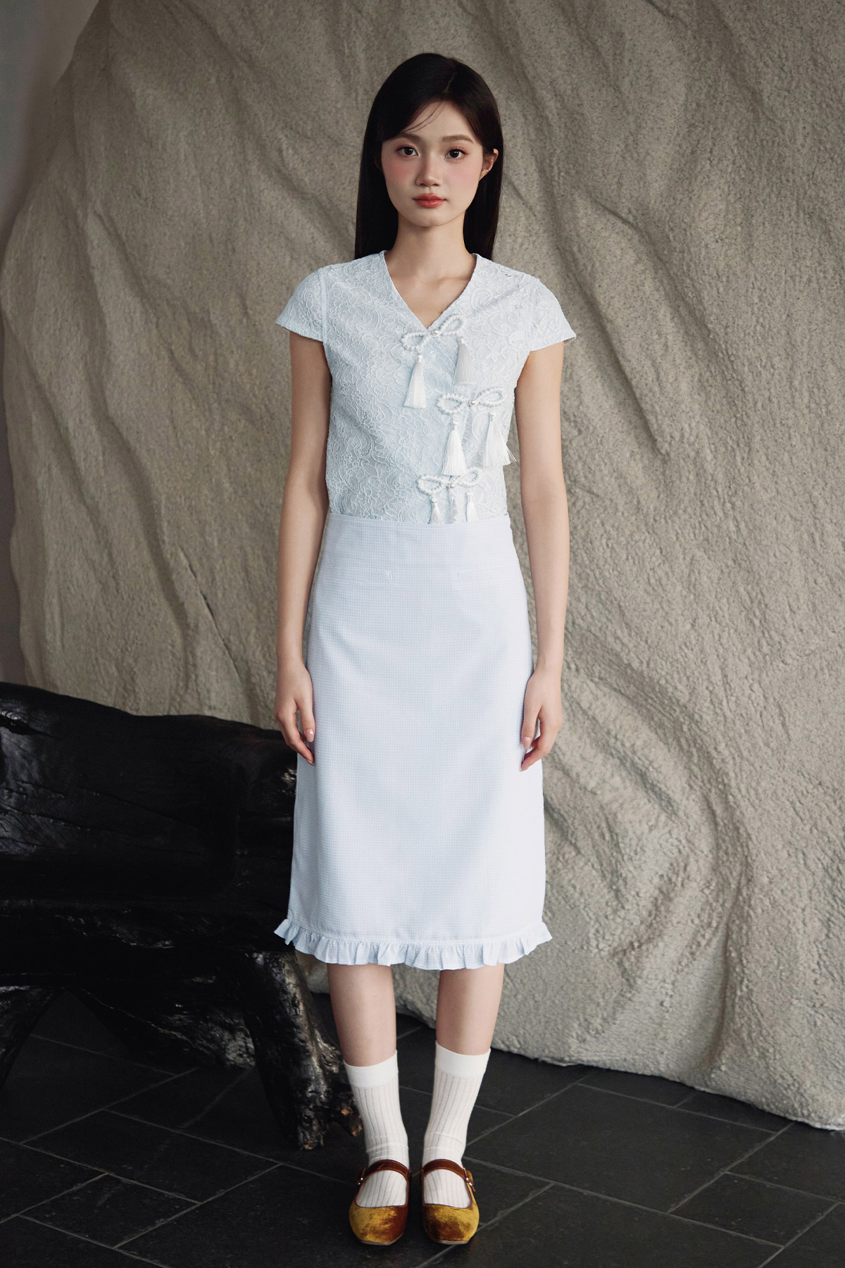 MAREN SKIRT - BLUELETTE [BY MODPARADE]