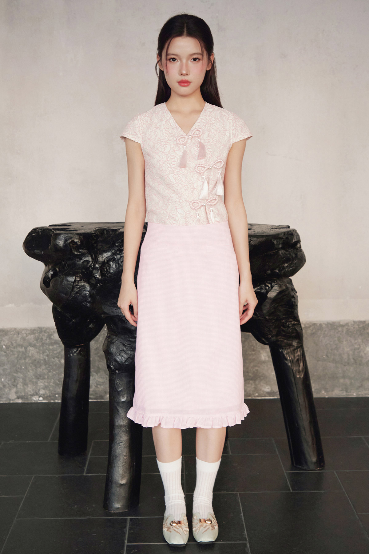 MAREN SKIRT - PINKLETTE [BY MODPARADE]