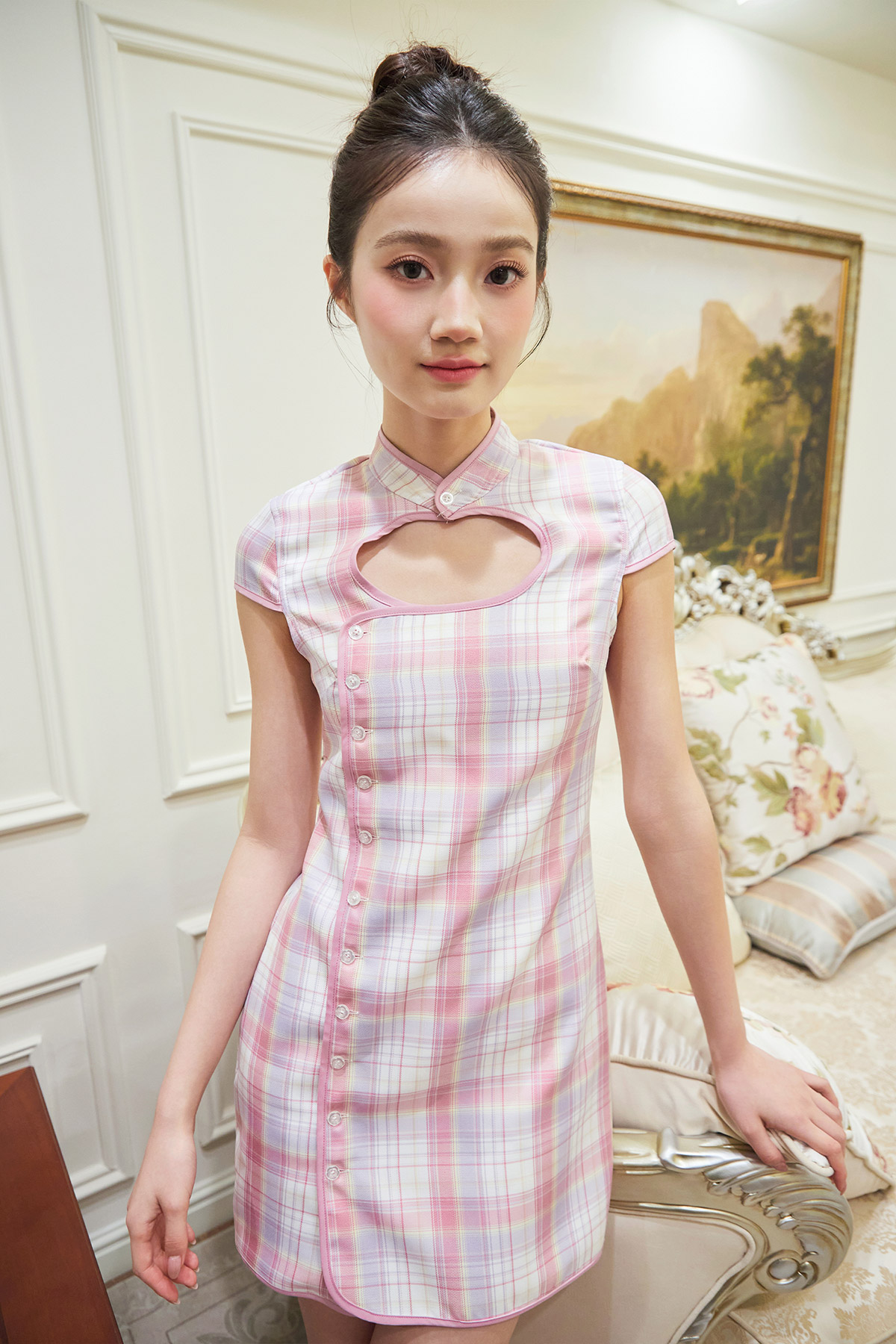 MENG CHEONGSAM DRESS - AMETHYST MEMO [BY MODPARADE]