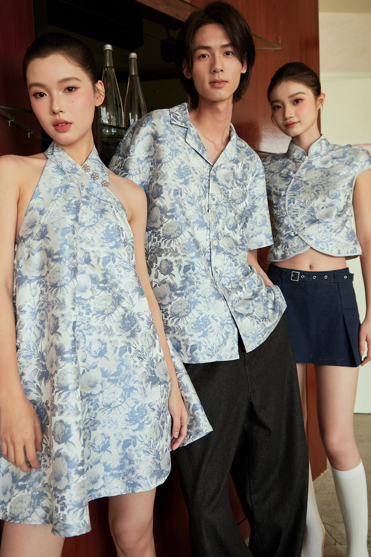 QUAN DRESS - SILVER PEONY [BY MODPARADE]