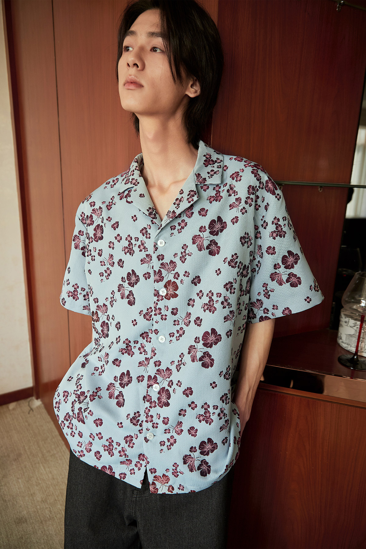 SAUNDERS SHIRT - CRIMSON PAVILLION [BY MODPARADE]