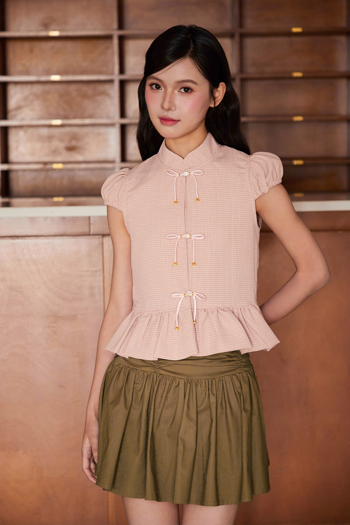 SHEN CHEONGSAM TOP - SORBETTO [BY MODPARADE]