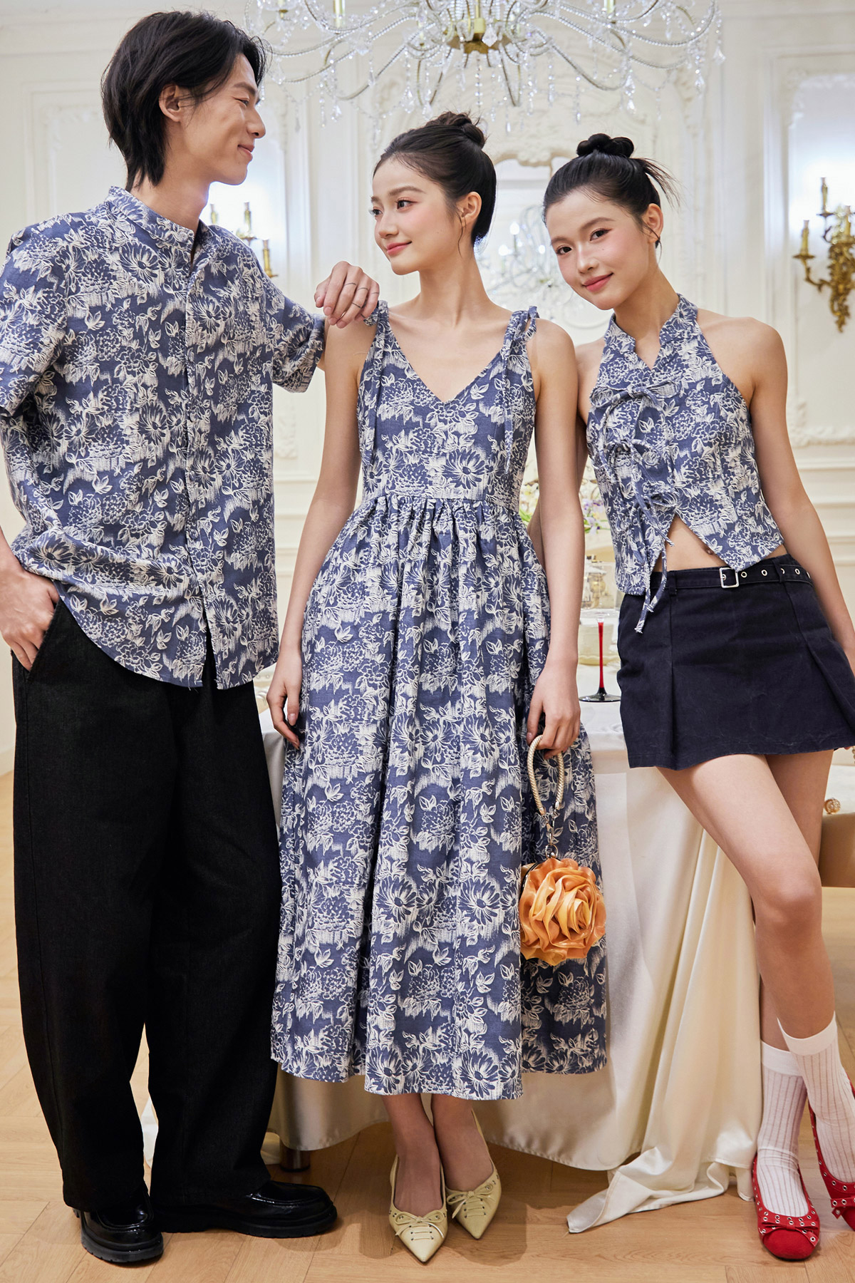 VIKTORIA DRESS - PORCELAIN NIGHT [BY MODPARADE]