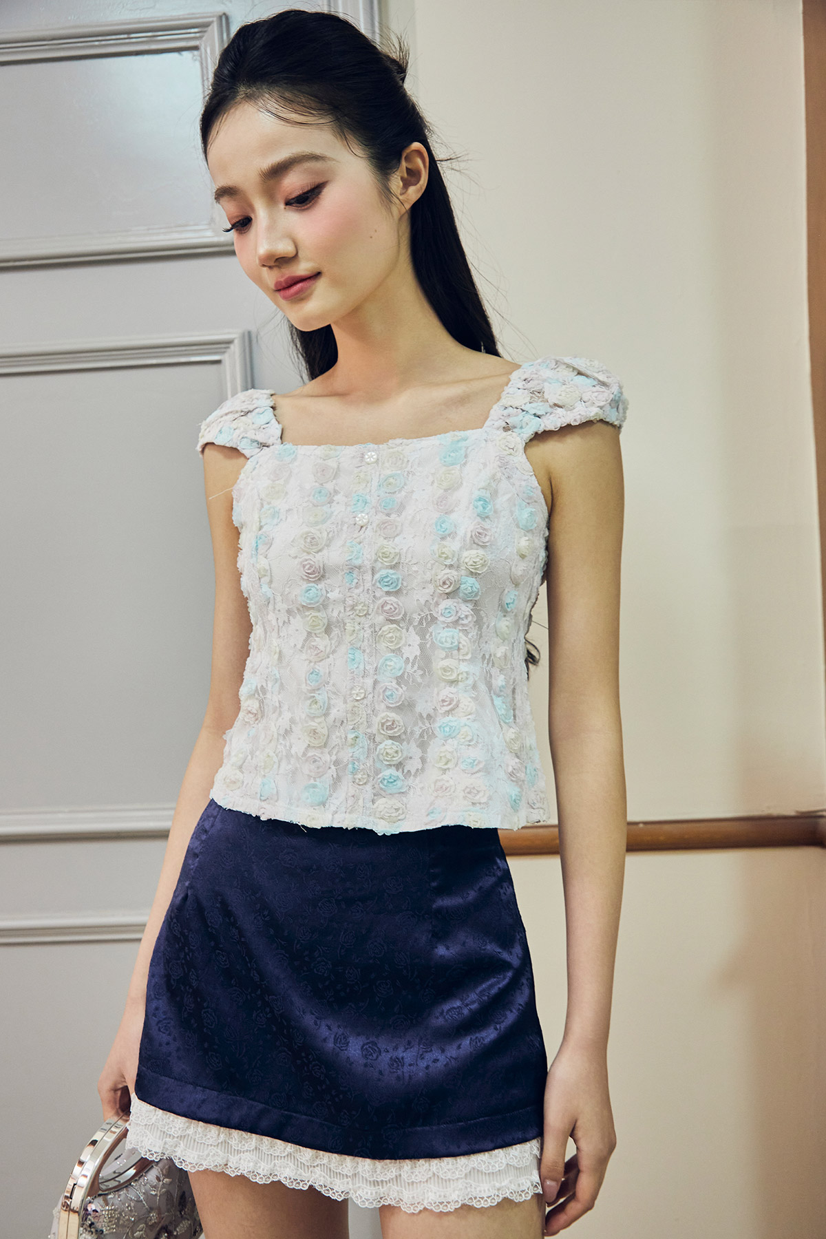 LARA TOP - SUGAR CLOUD [BY MODPARADE]