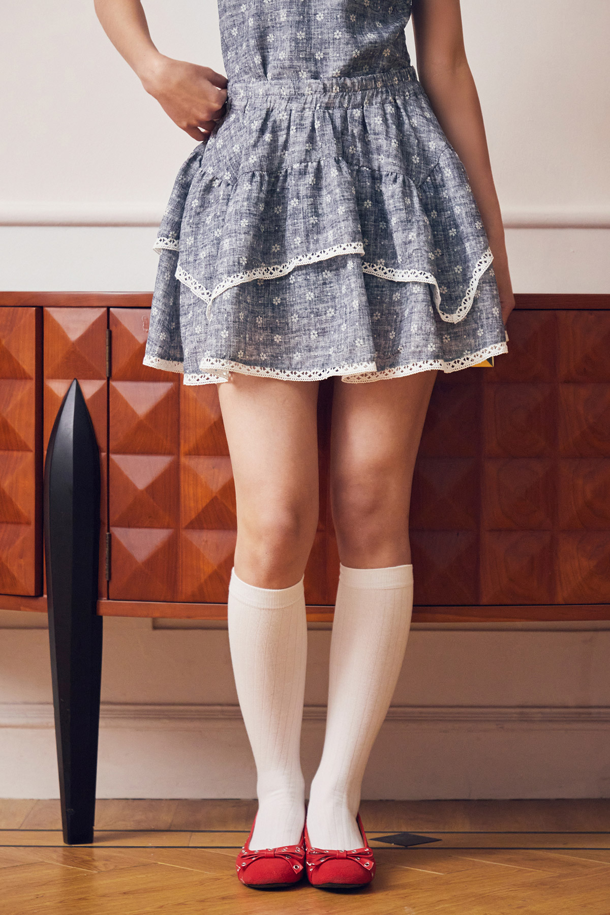 SONIA SKORTS - GRAPHITE PETAL [BY MODPARADE]