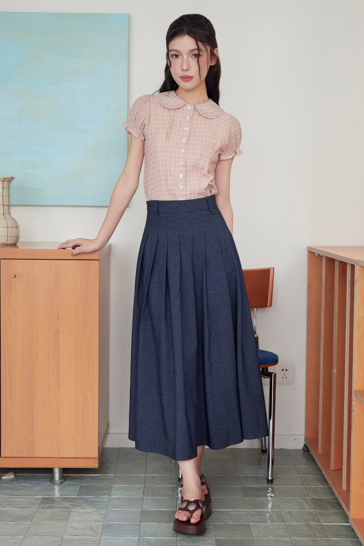 ANETTE SKIRT - INDIGO