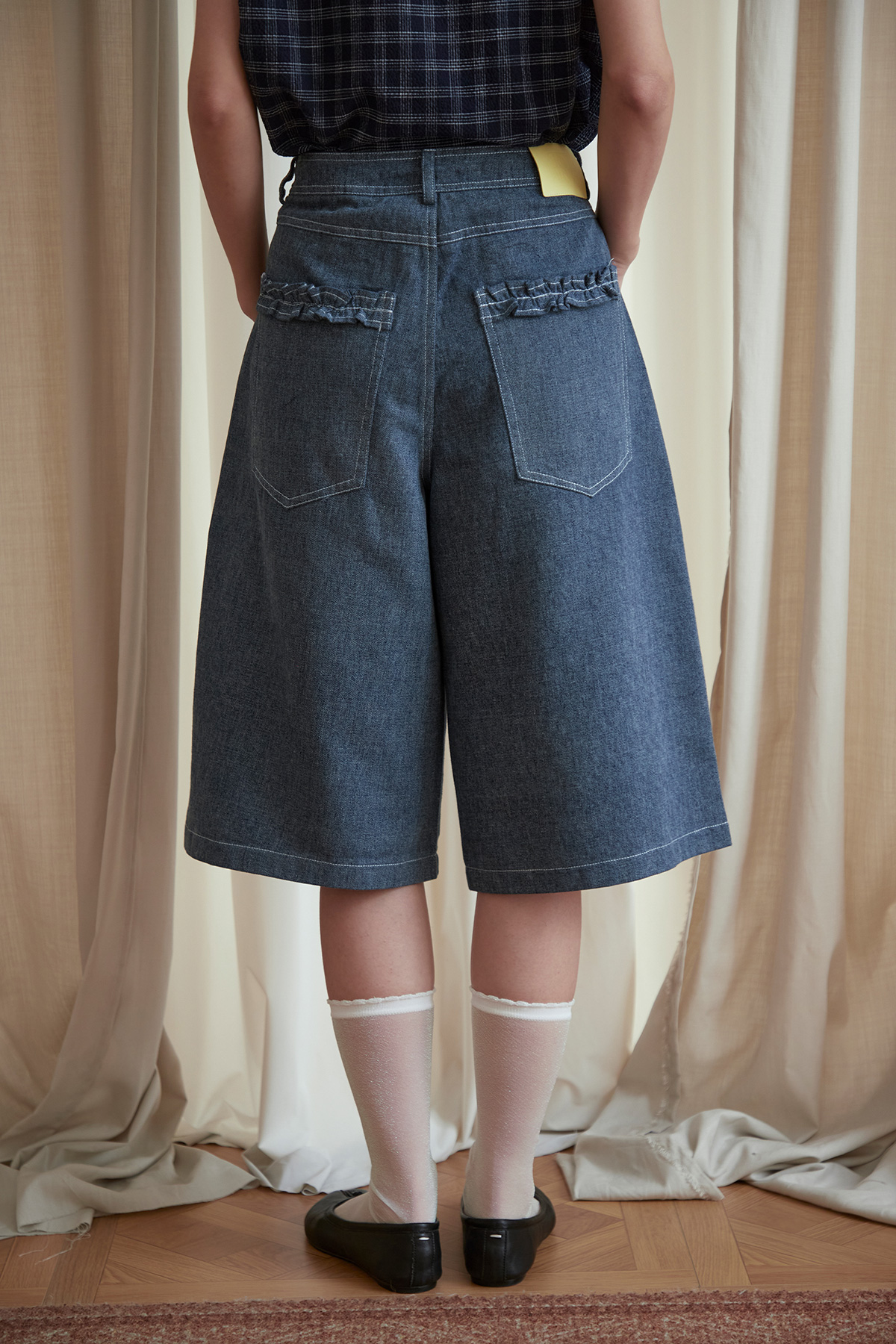 EBBE JORTS - INDIGO WASH