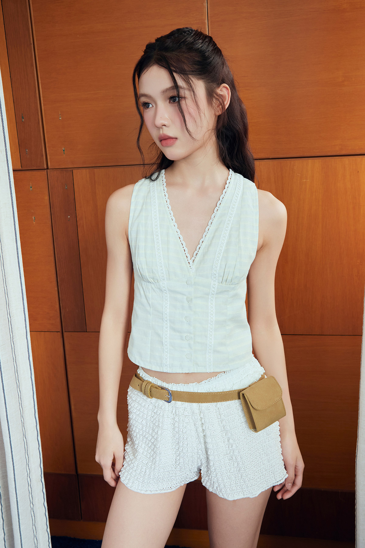 HEIDI TOP - COASTAL BLUE