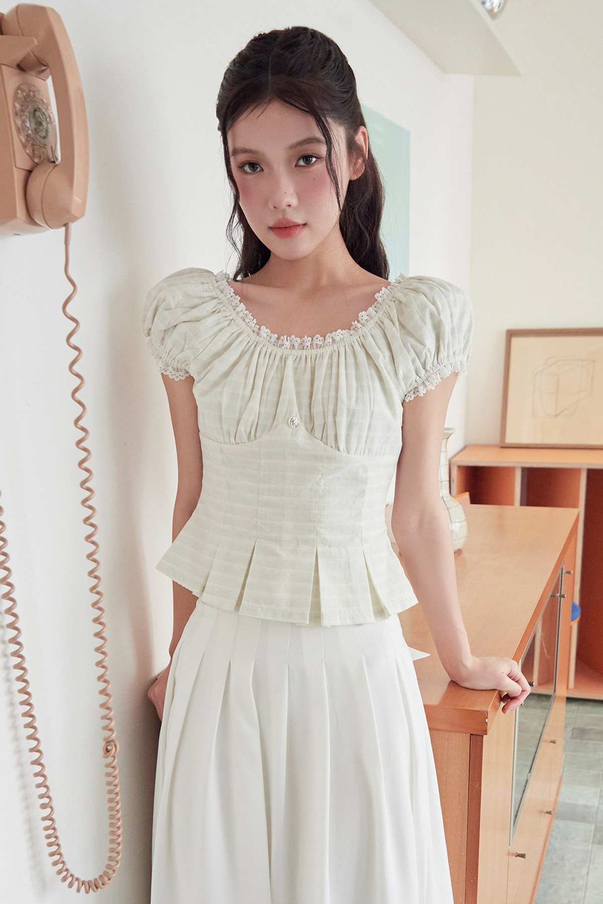 VERA TOP - COASTAL BLUE