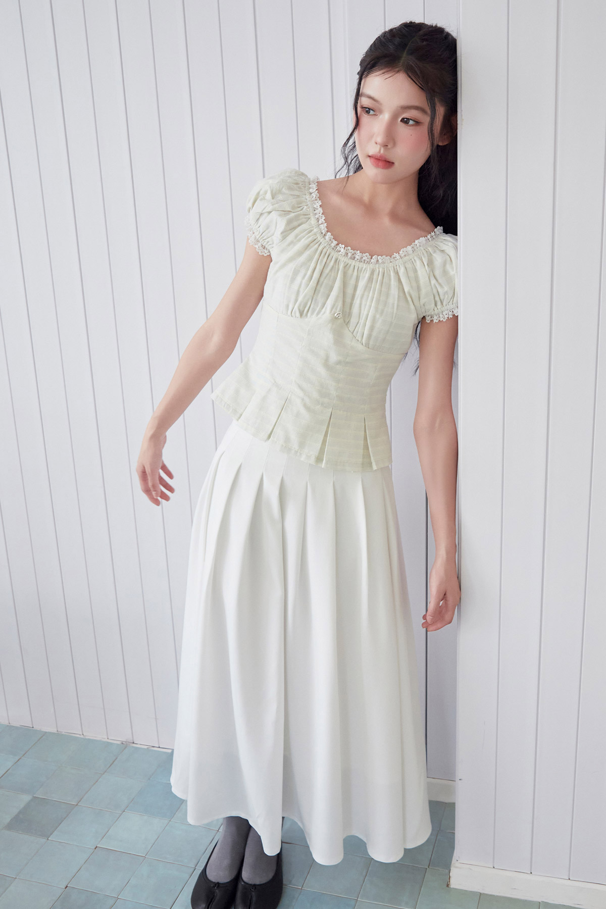 VERA TOP - COASTAL BLUE