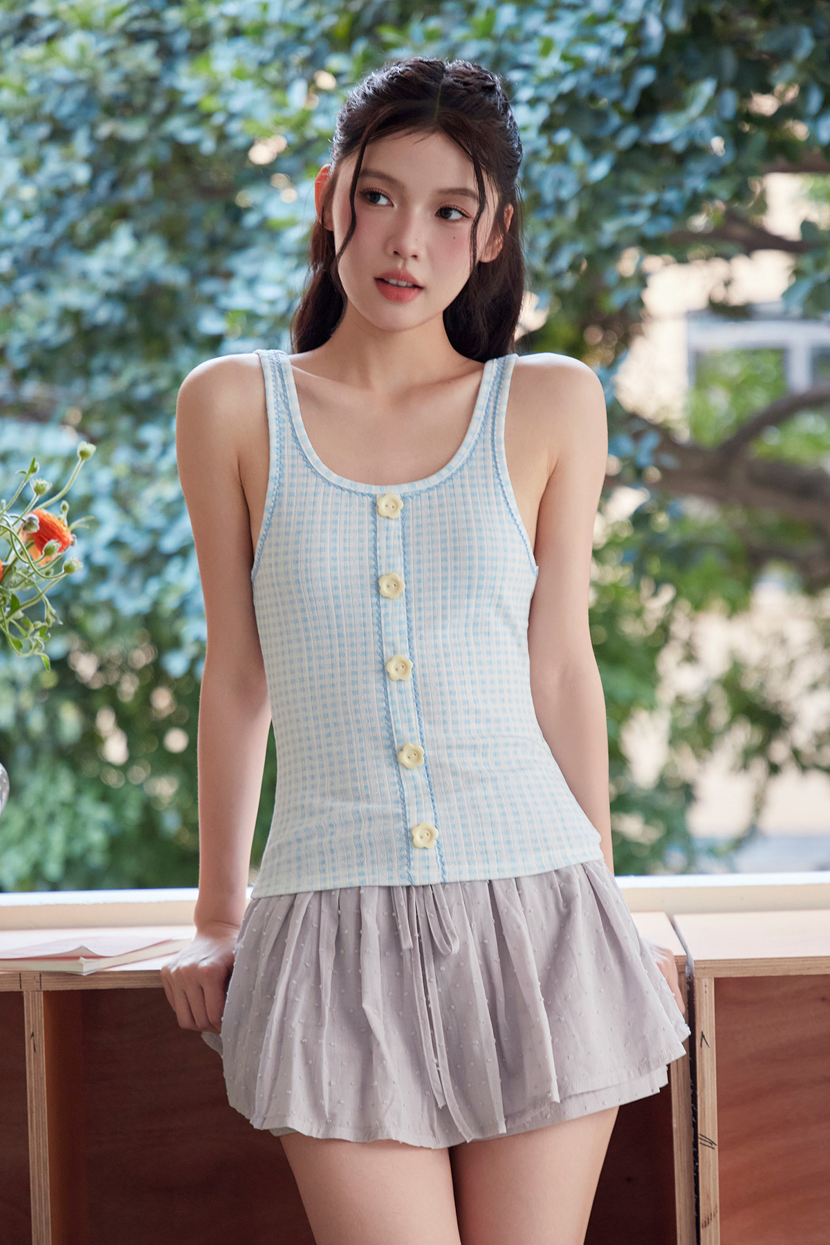 JASMIN TOP - SOFT BLUE