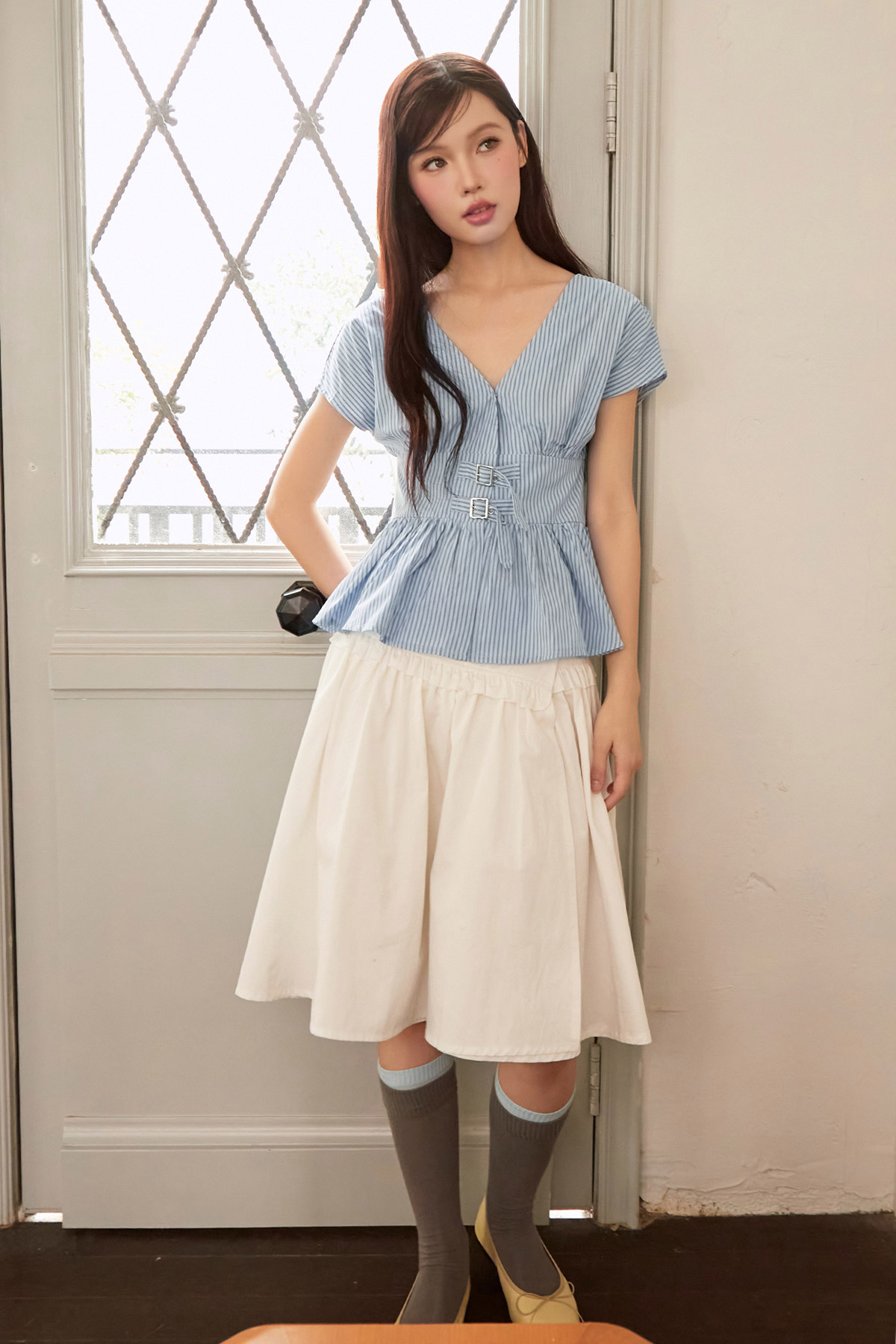 JETTE TOP - CLOUD STRIPE