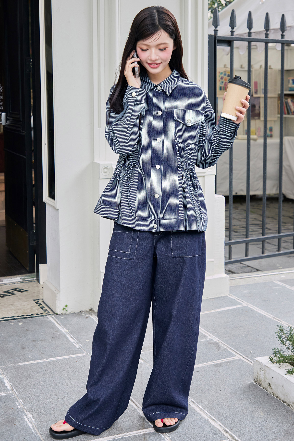 SVANE JACKET - INDIGO PINSTRIPE