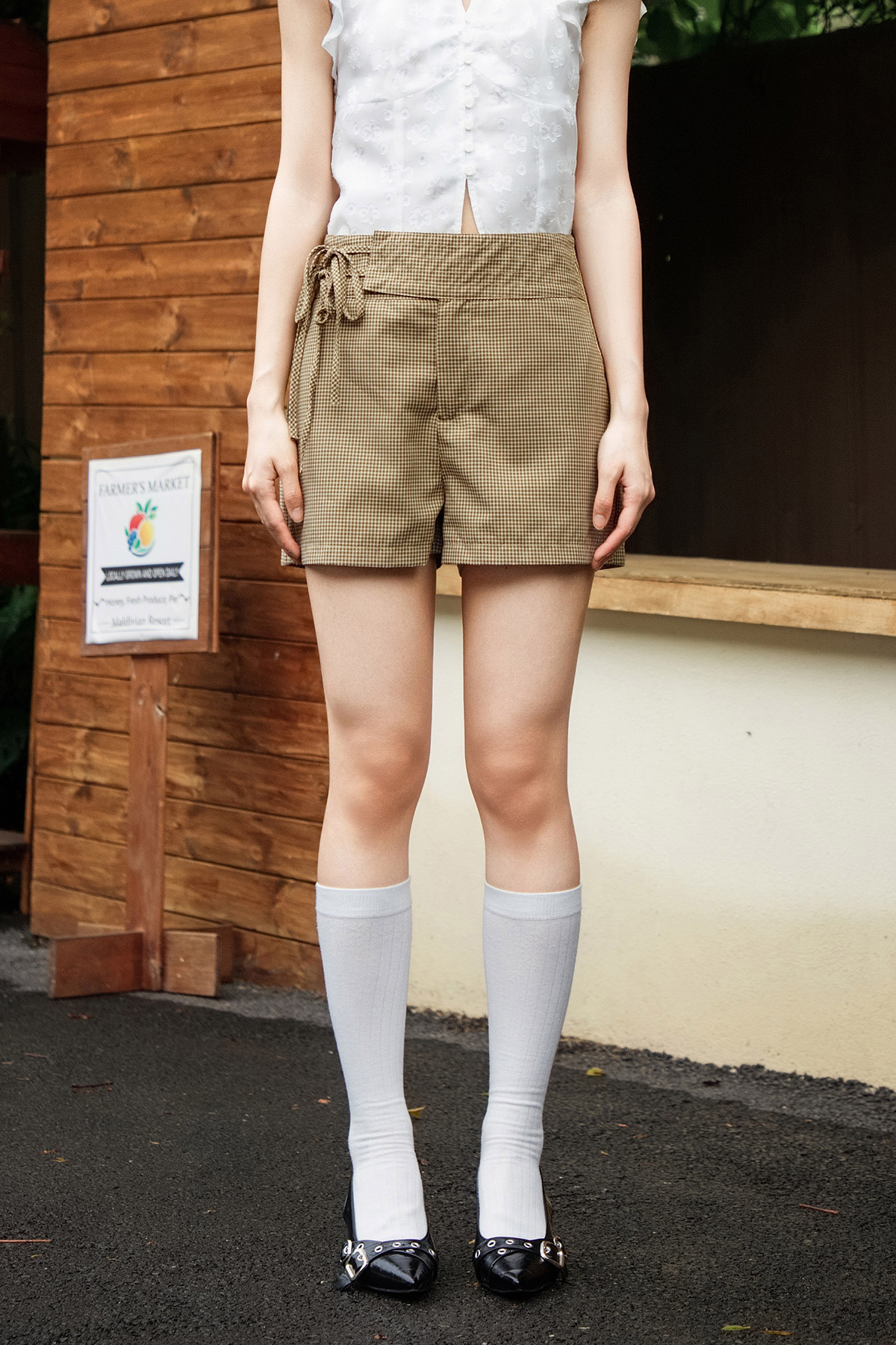 CAMPBELL SHORTS - CHOCO GINGHAM