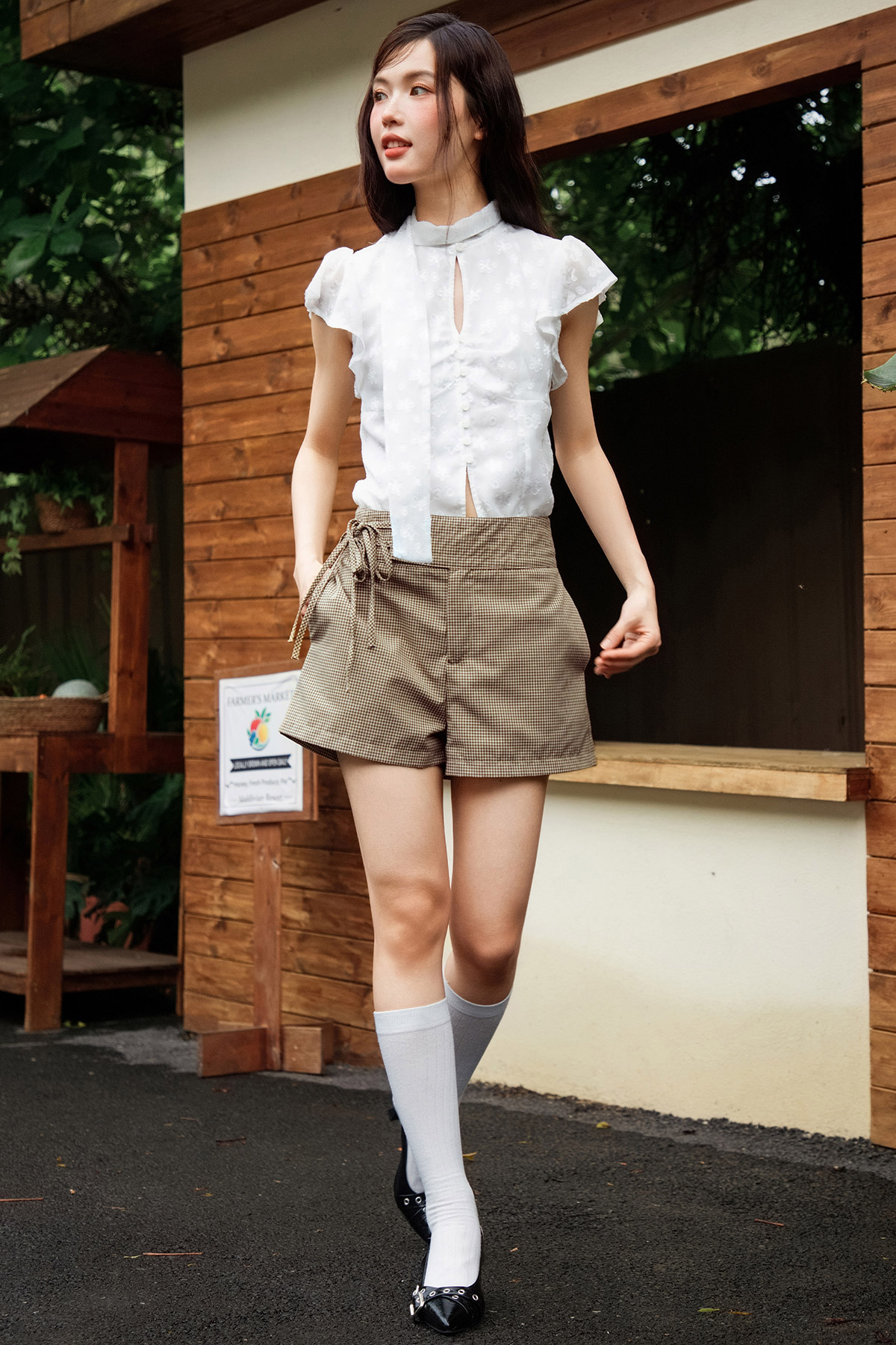 CAMPBELL SHORTS - CHOCO GINGHAM