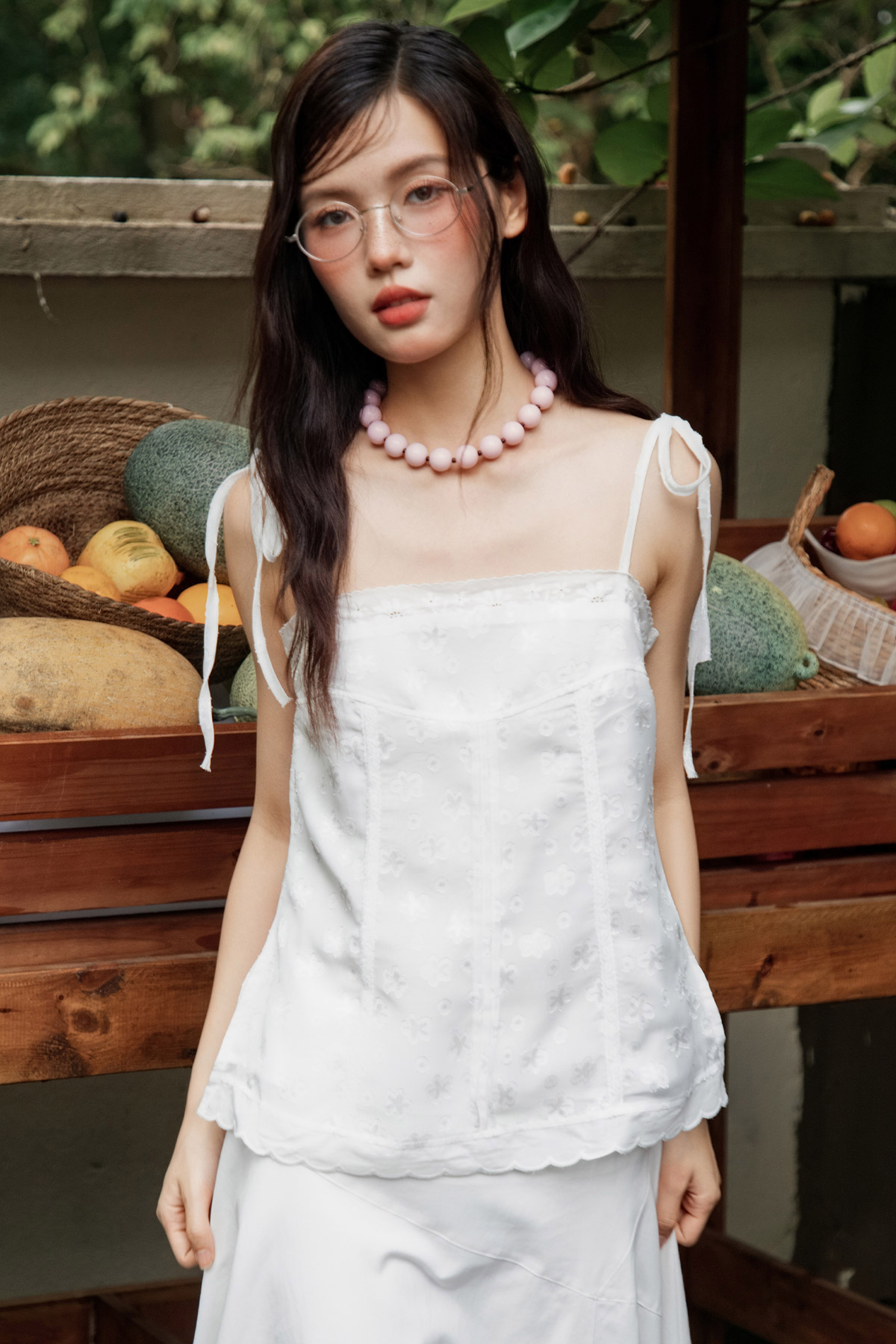 ELISE TOP - BLANC FLEUR