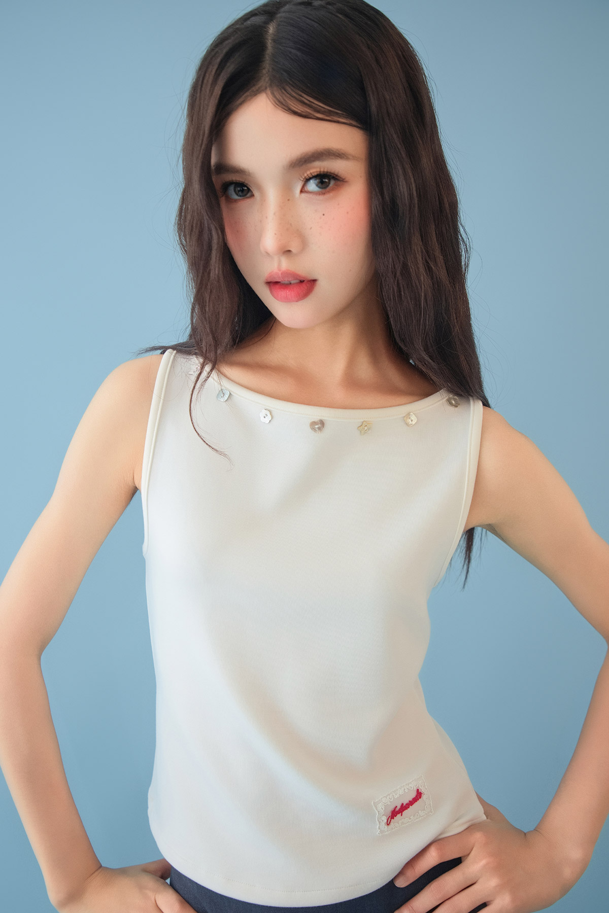 GEORGIE TOP - BLANC