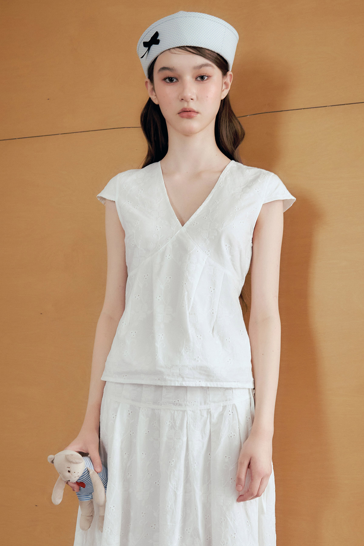 MOLLY TOP - CROSS STITCH