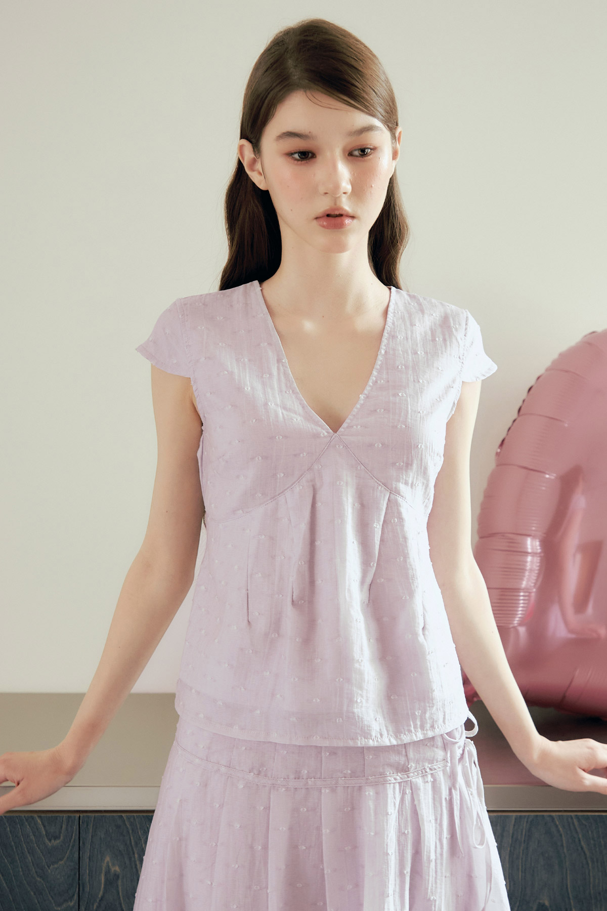 MOLLY TOP - LILAC