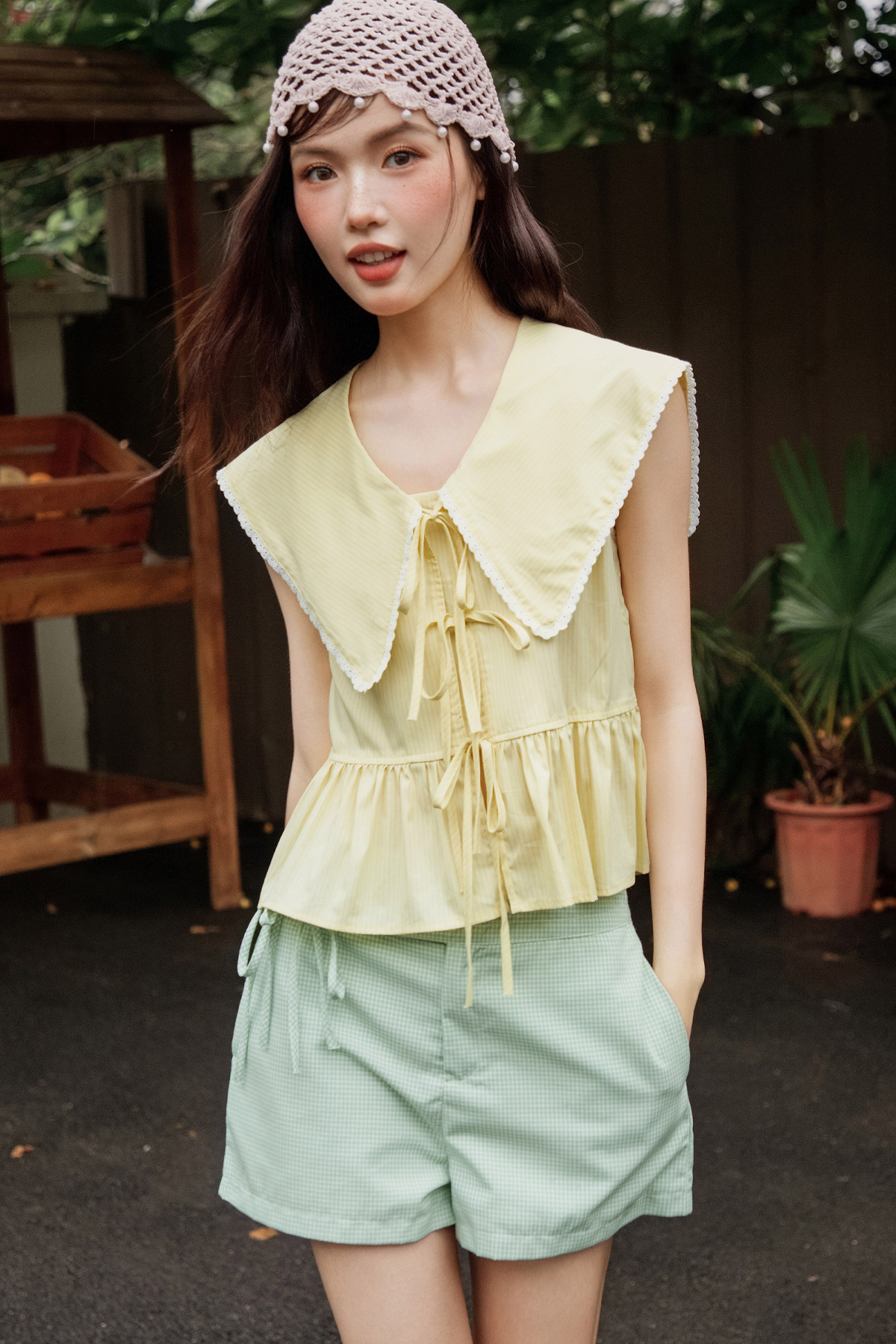 PETTERSEN TOP - BUTTER STRIPES