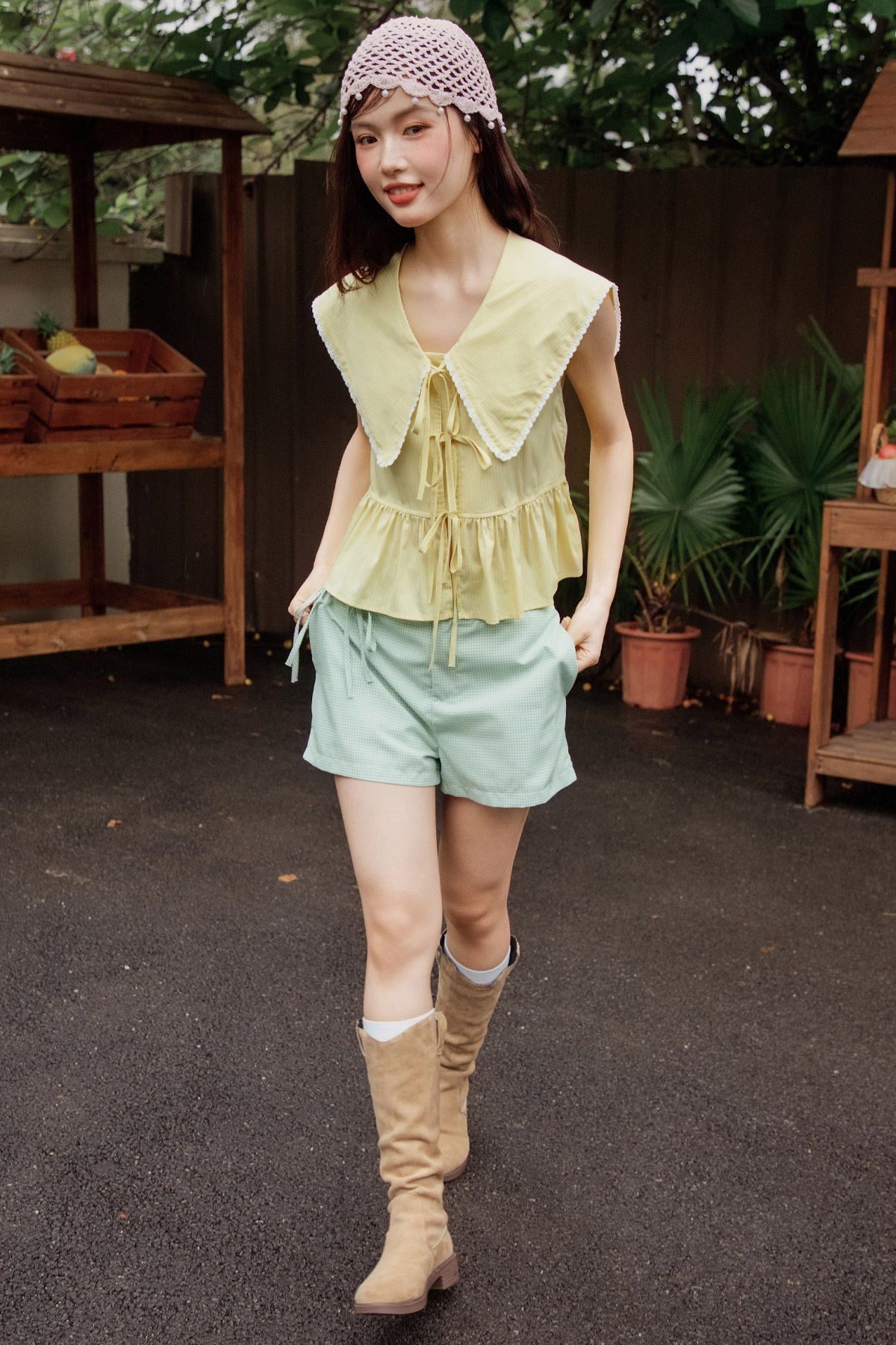 PETTERSEN TOP - BUTTER STRIPES