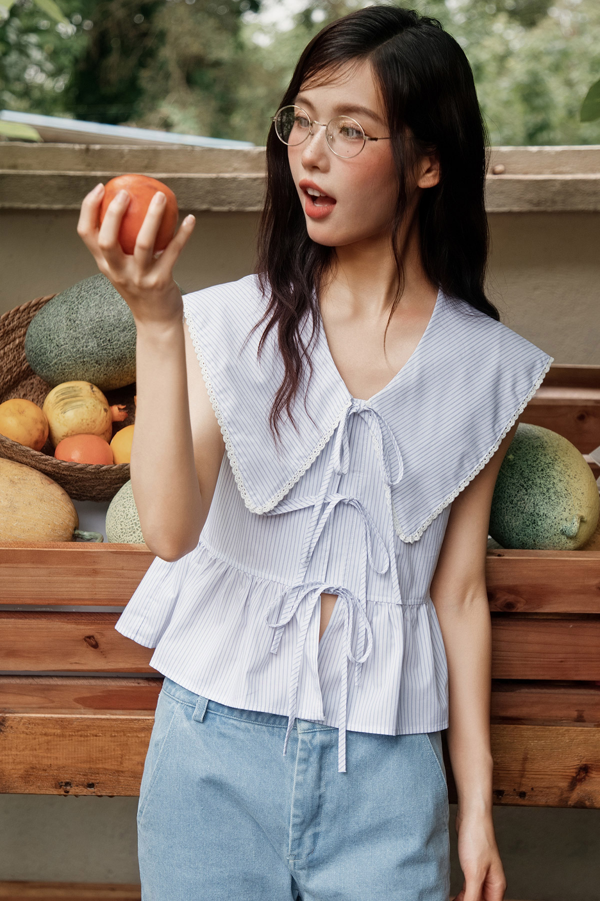 PETTERSEN TOP - IVORY STRIPES