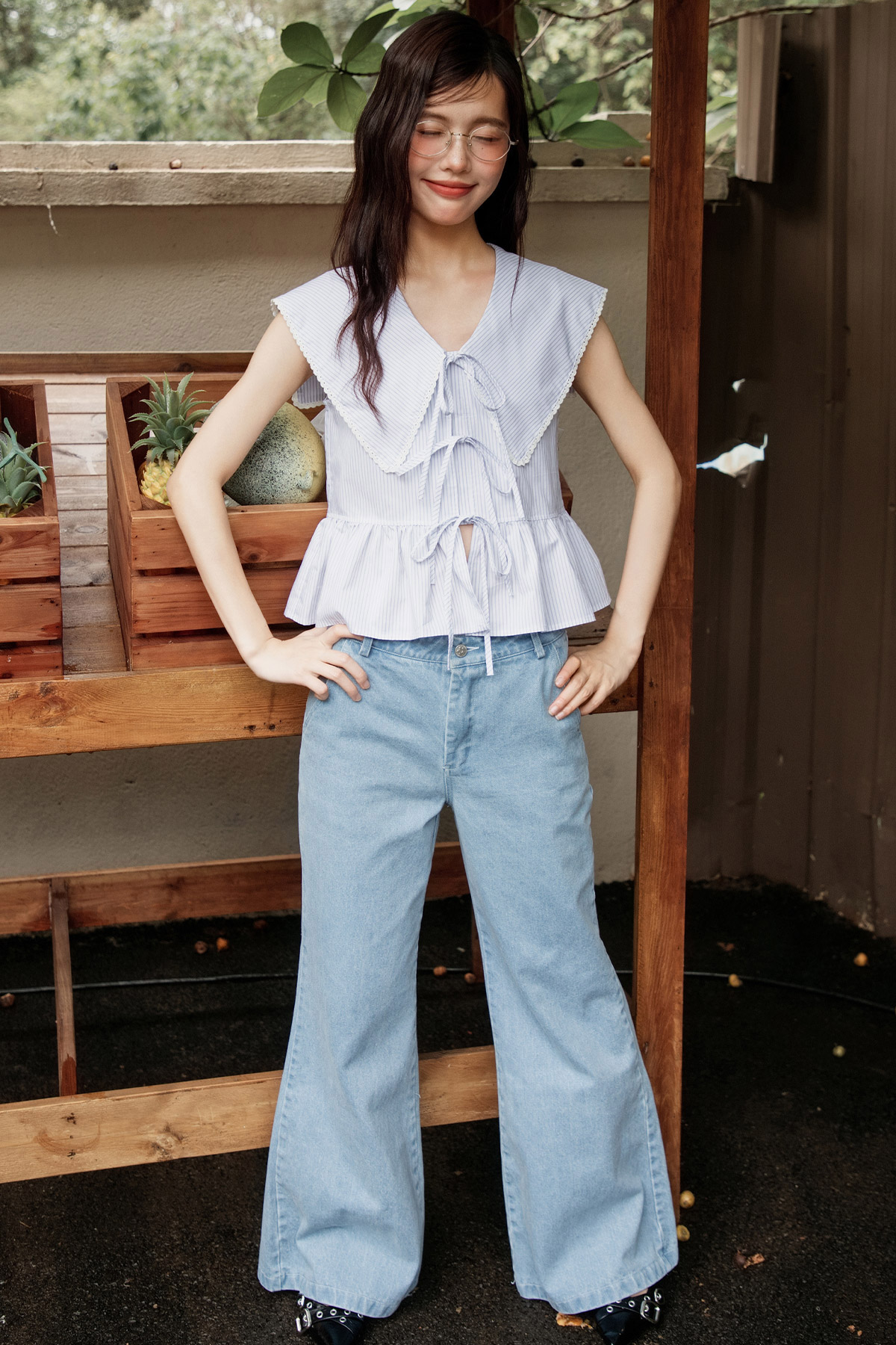 PETTERSEN TOP - IVORY STRIPES