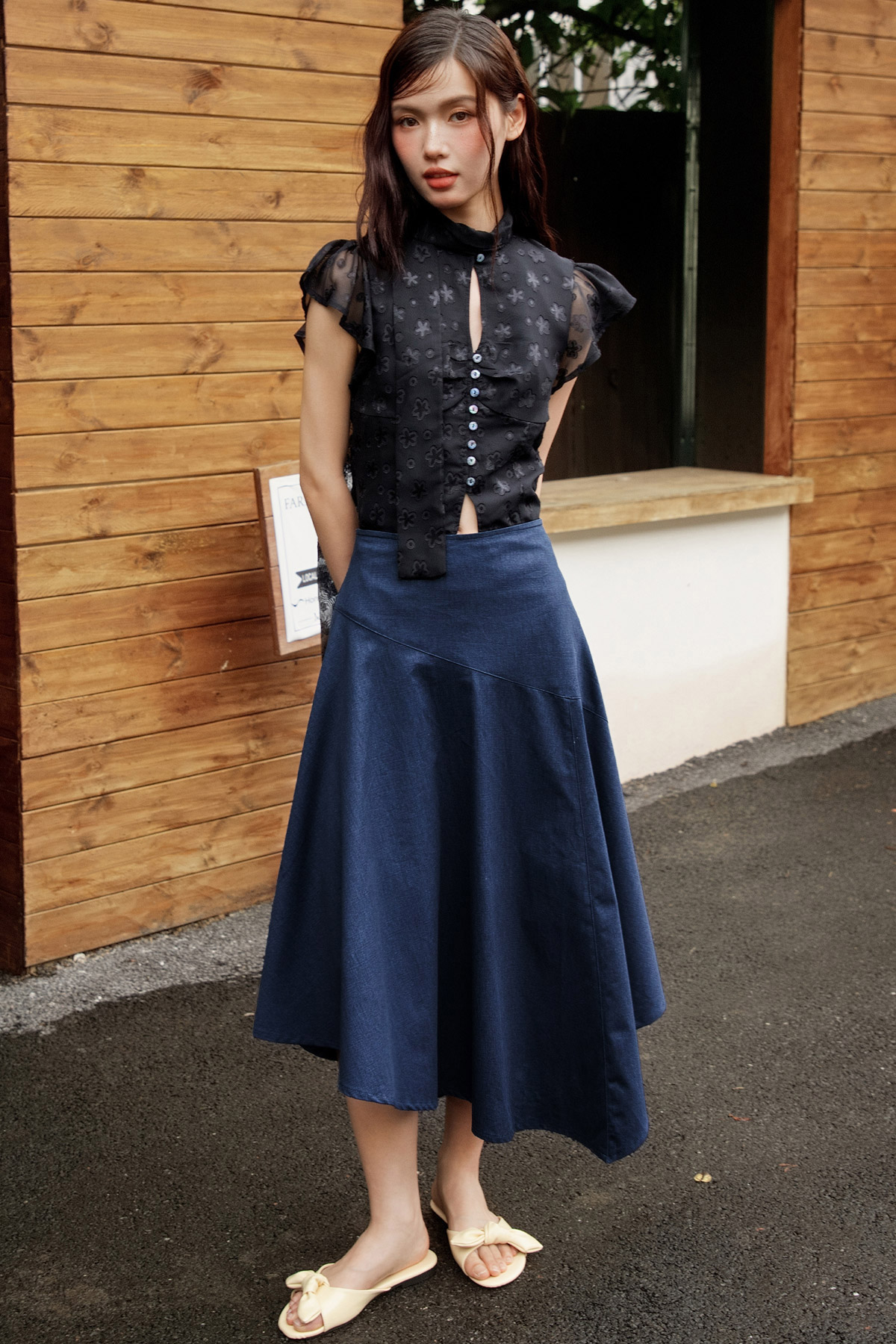 SLOEN SKIRT - DARK WASH