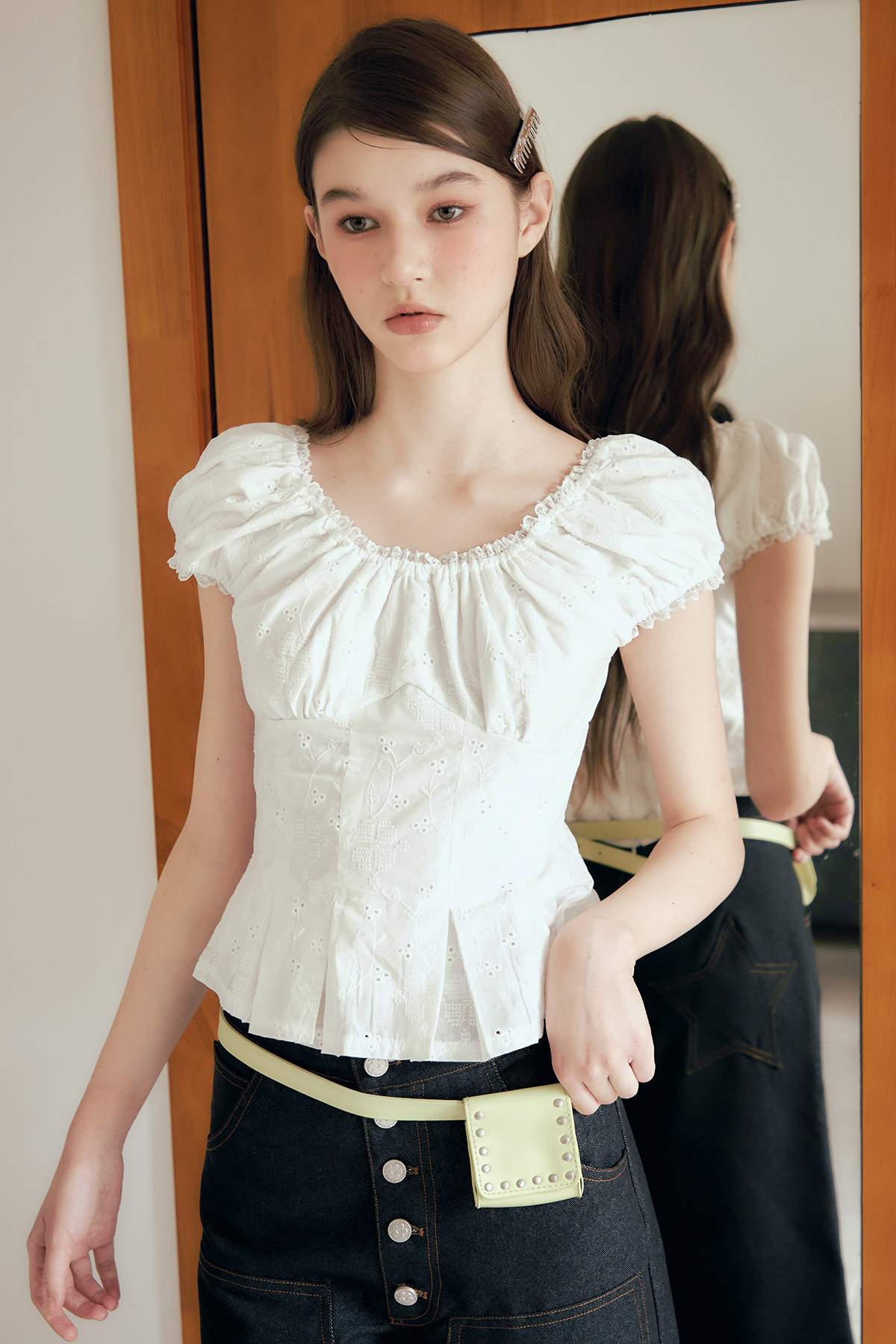 VERA TOP - CROSS STITCH