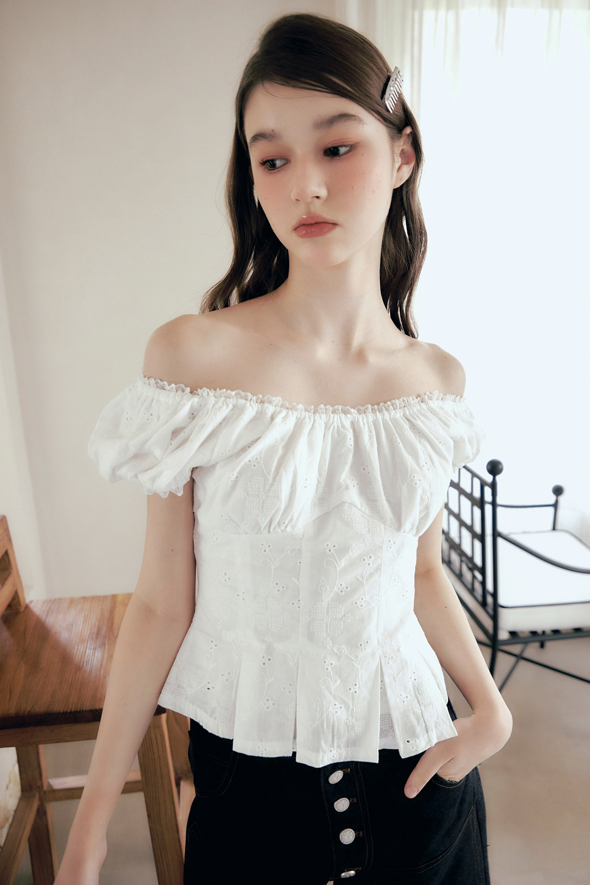 VERA TOP - CROSS STITCH