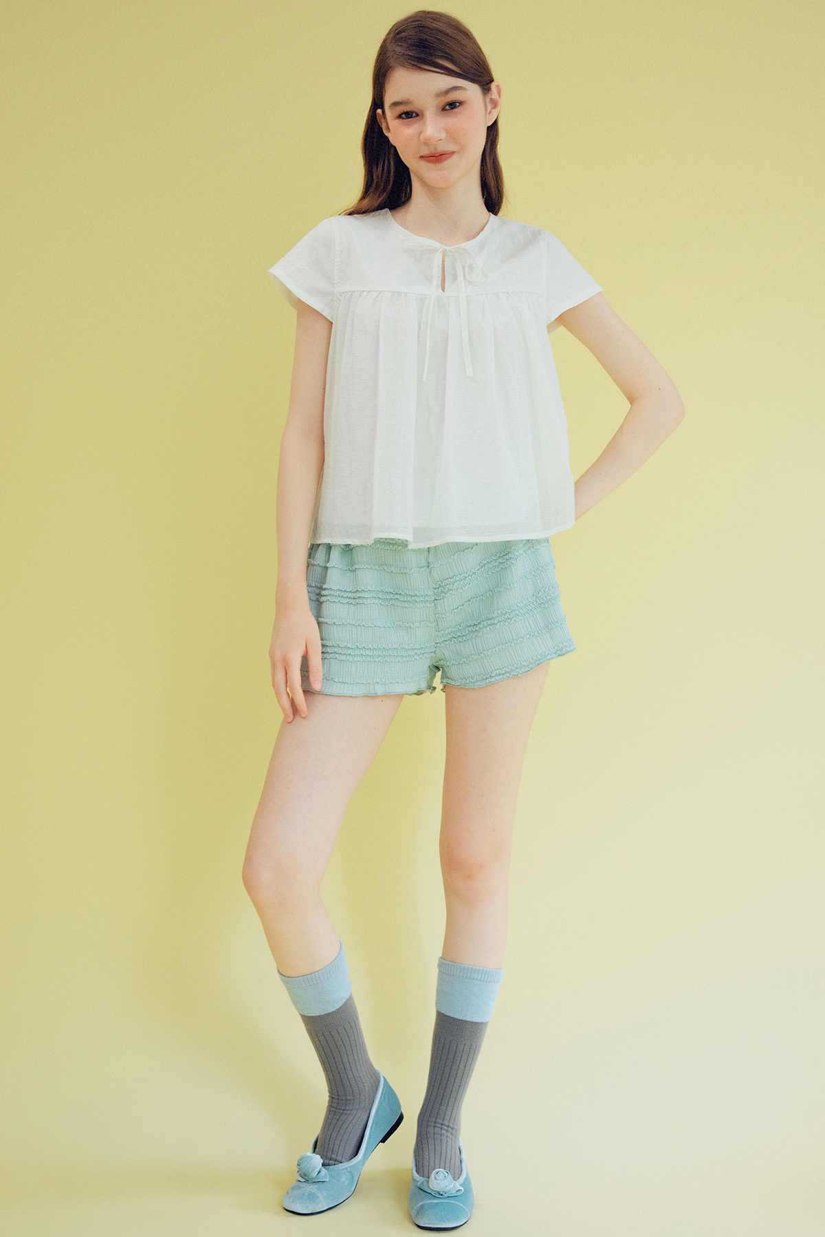 ADDISON TOP - BLANC STRIPE