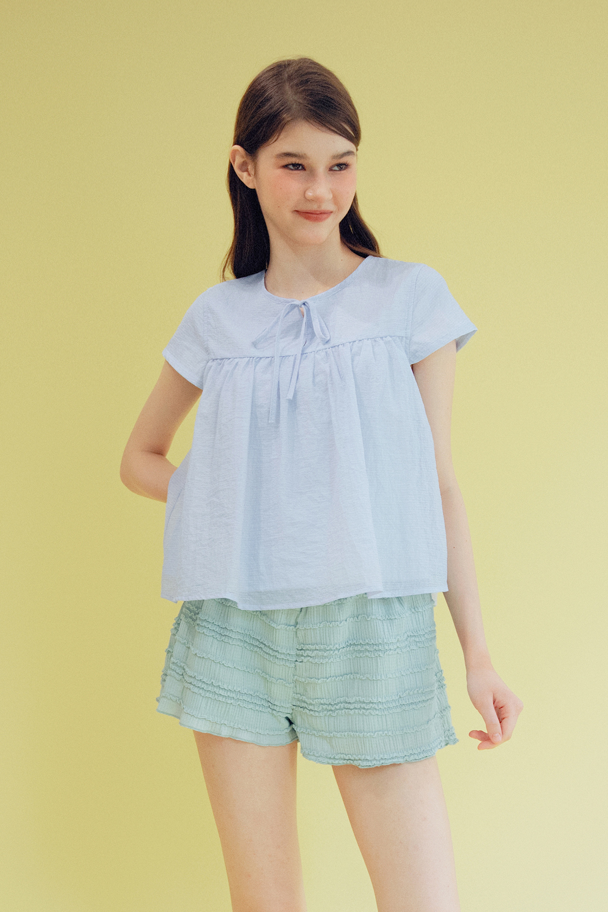 ADDISON TOP - MISTY STRIPE