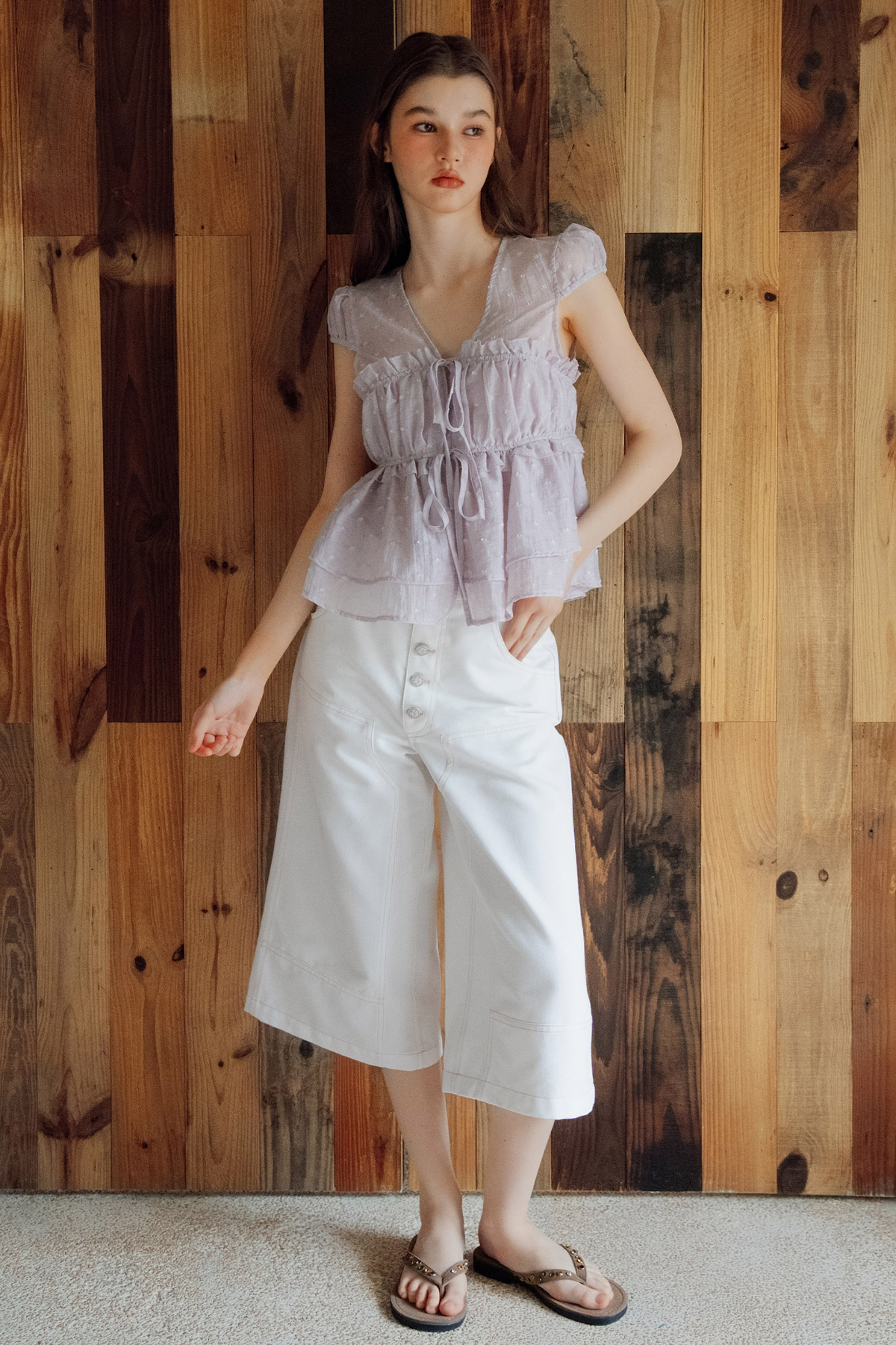 CAMILLA TOP - LILAC