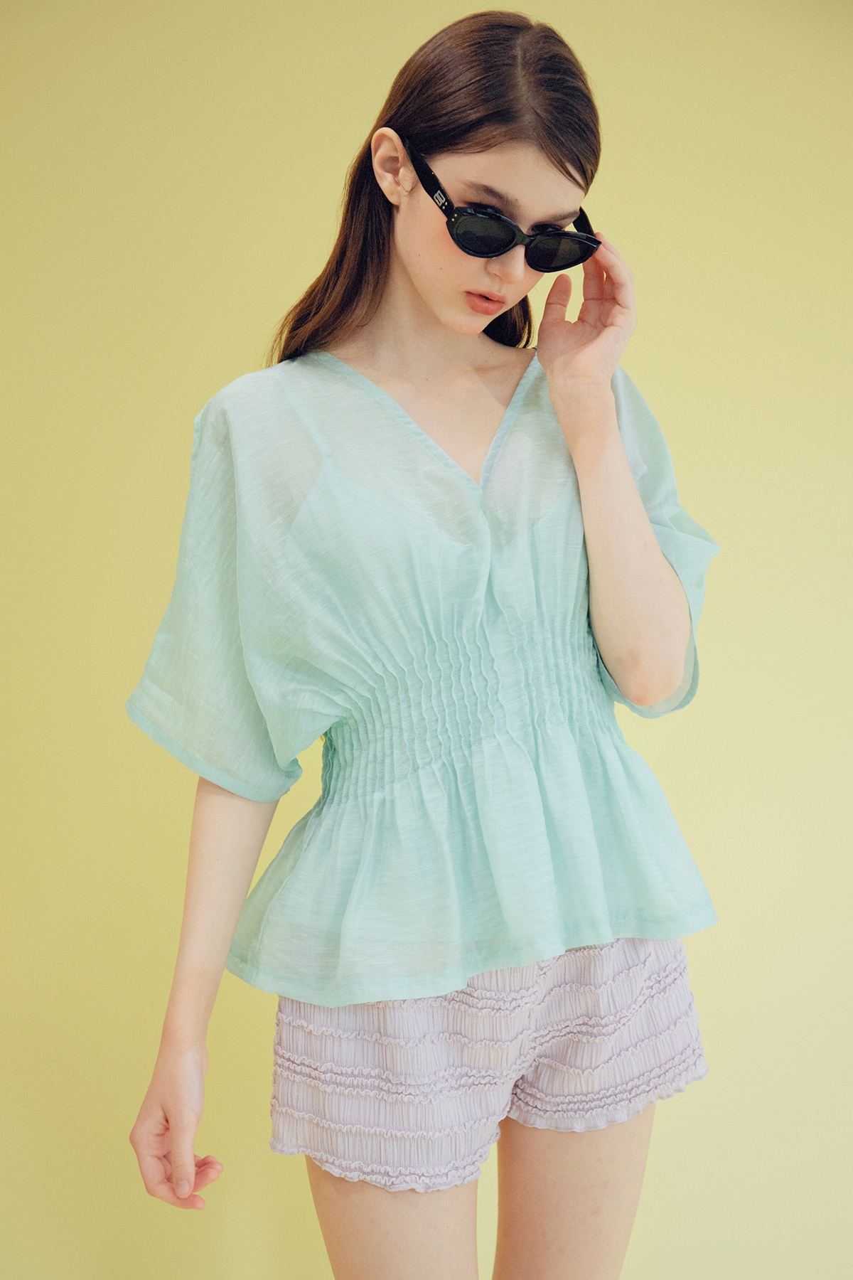 CLEO TOP - SEAFOAM