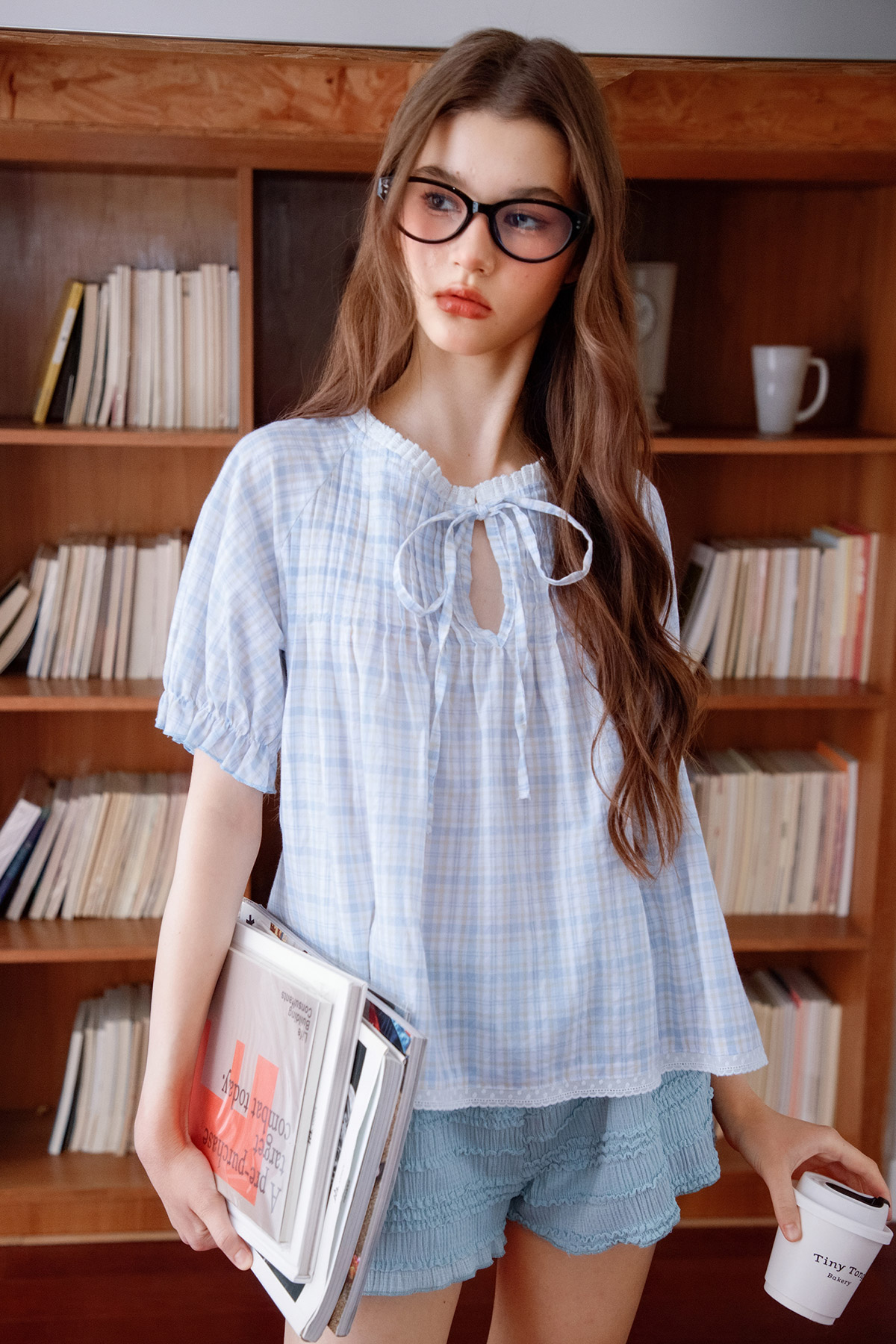 ESME TOP - POWDER CHECKS
