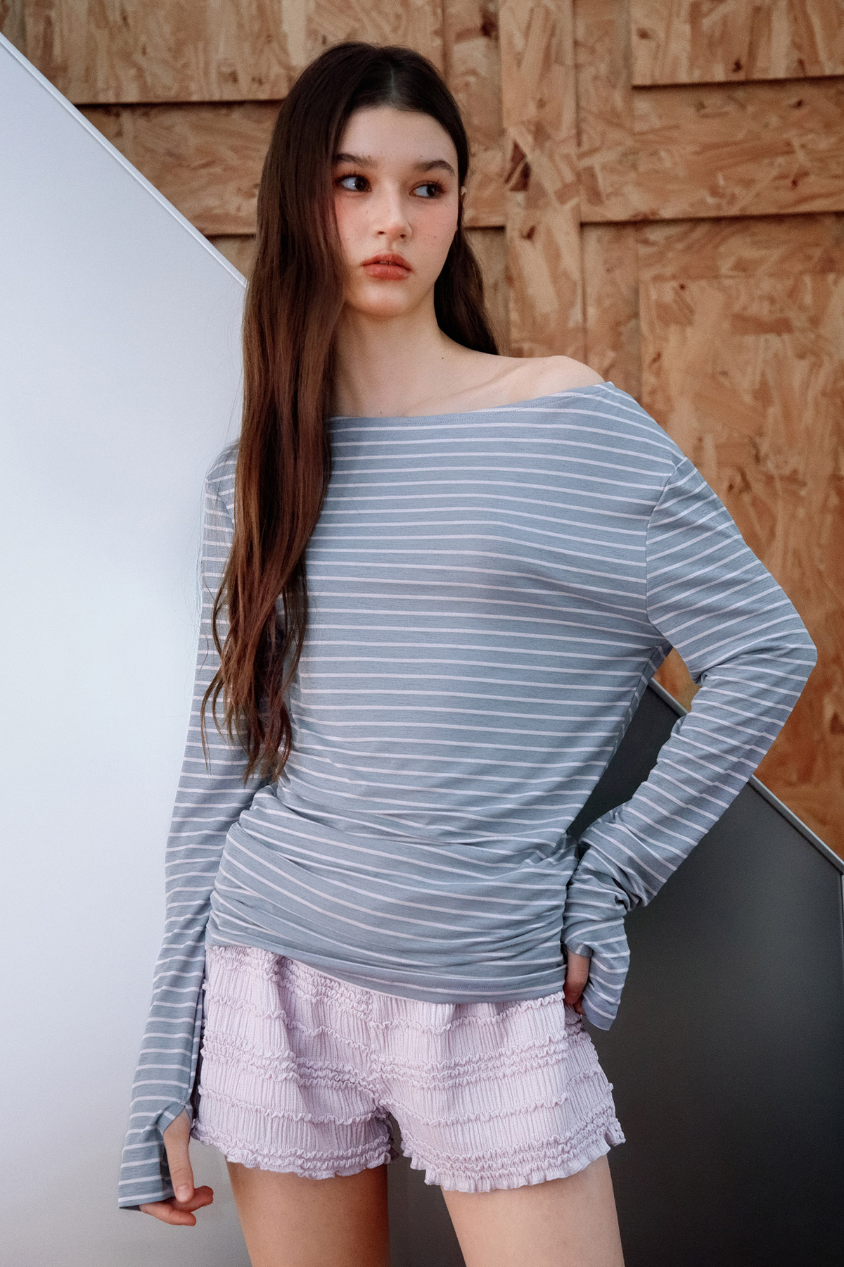 LOTTA TOP - HEATHER GREY