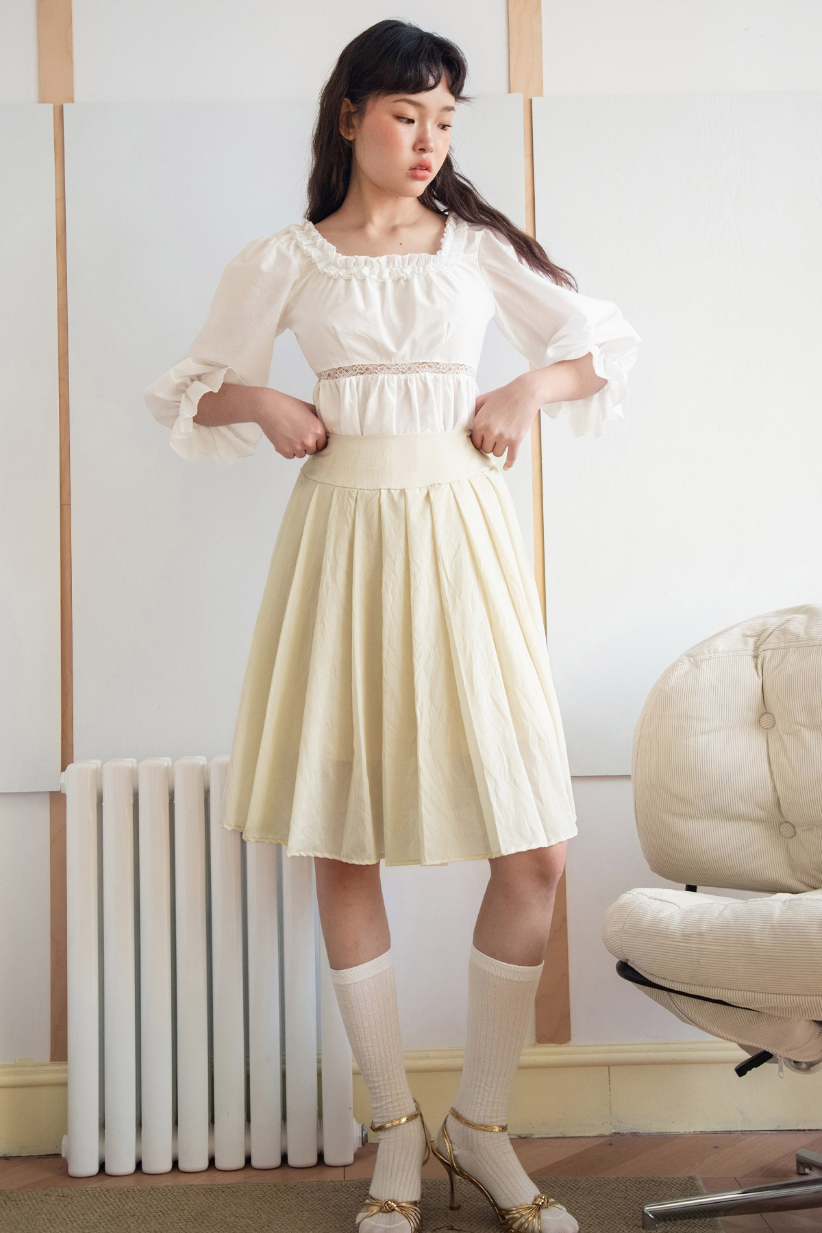 CAMILLE SKIRT - BUTTER