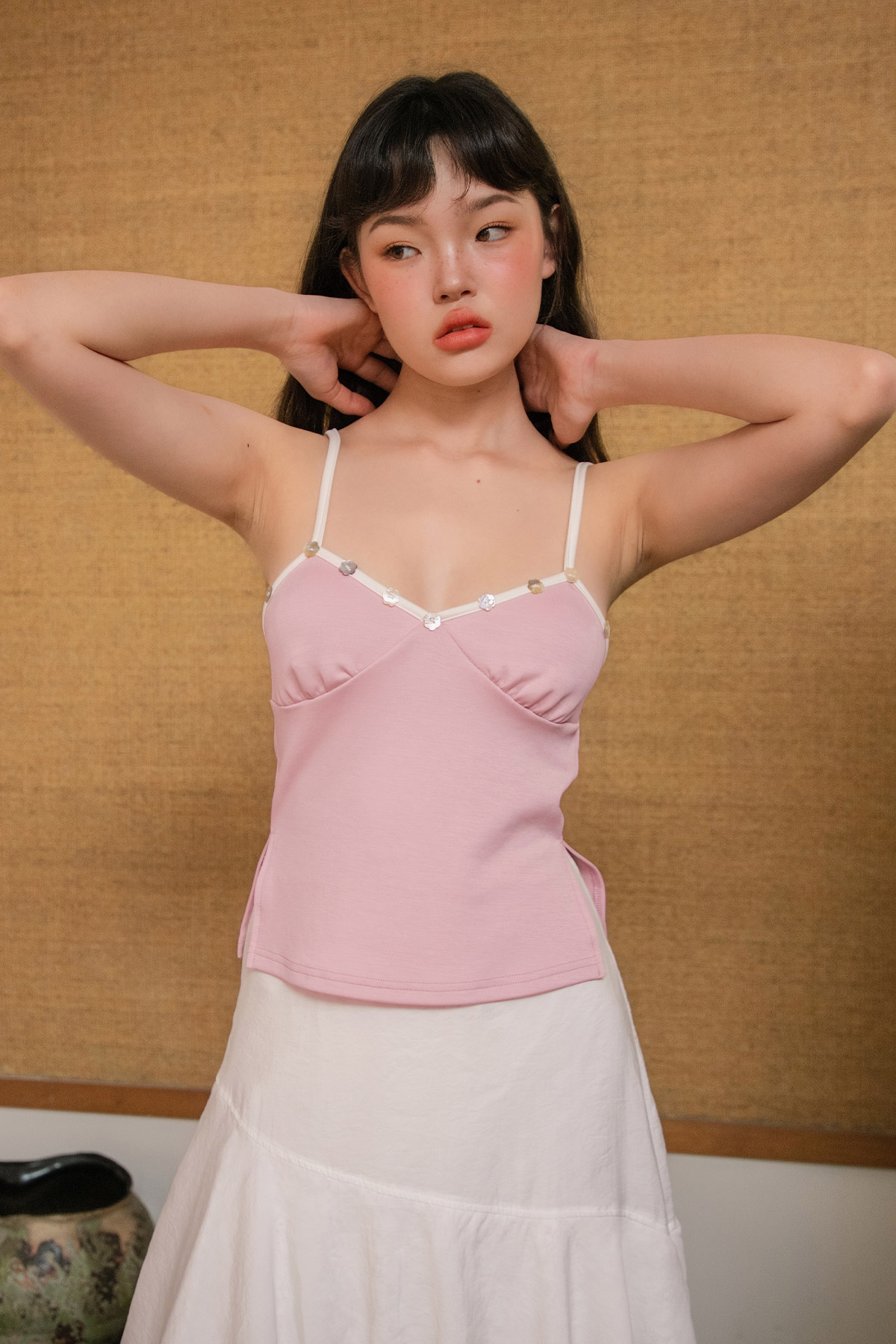 DOROTHEE PADDED TOP - LILAC BLUSH