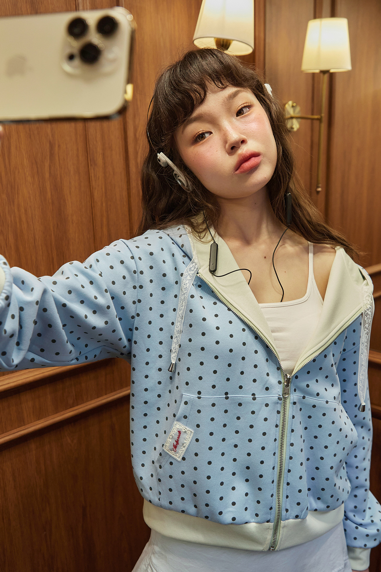 FRANKIE REVERSIBLE HOODIE - BLUEBERRY MINT
