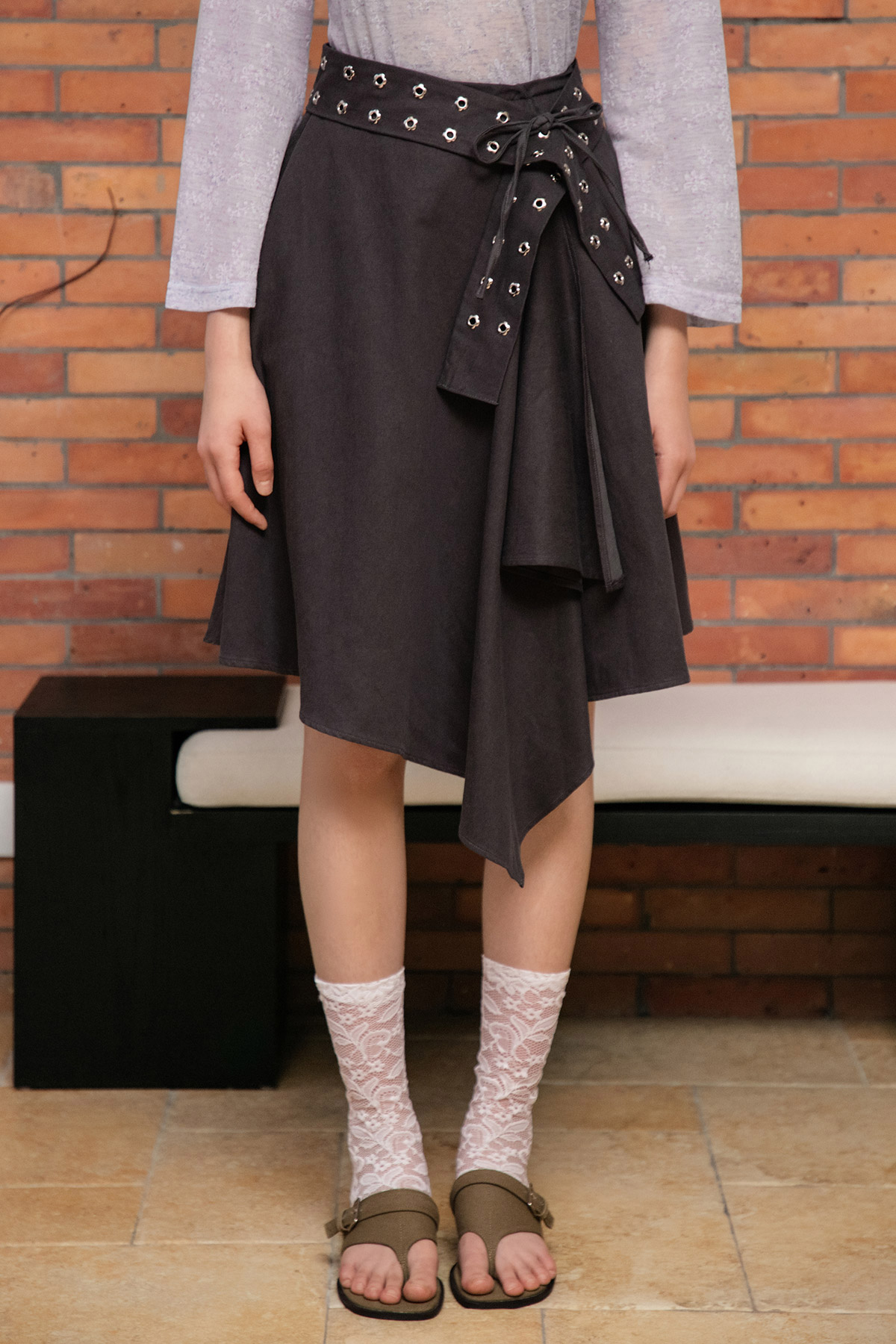 GABY SKIRT - CHARCOAL