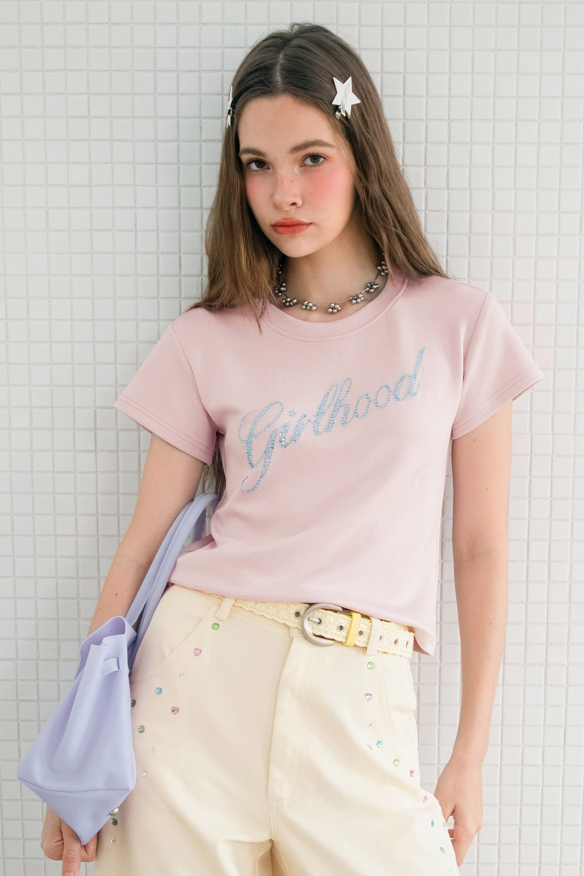 GIRLHOOD TEE - BLUSH