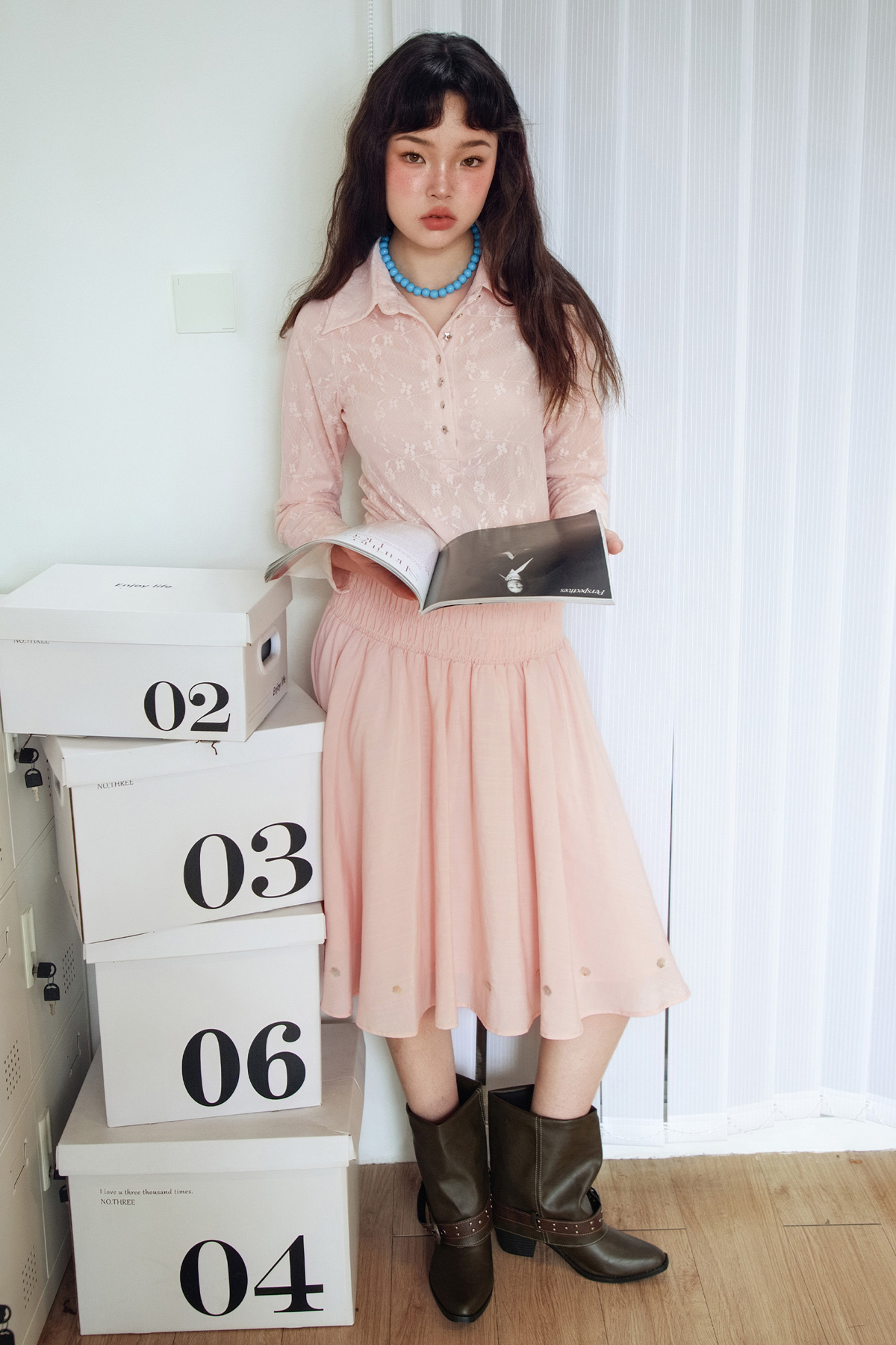 GISELLE SKIRT - ROSE