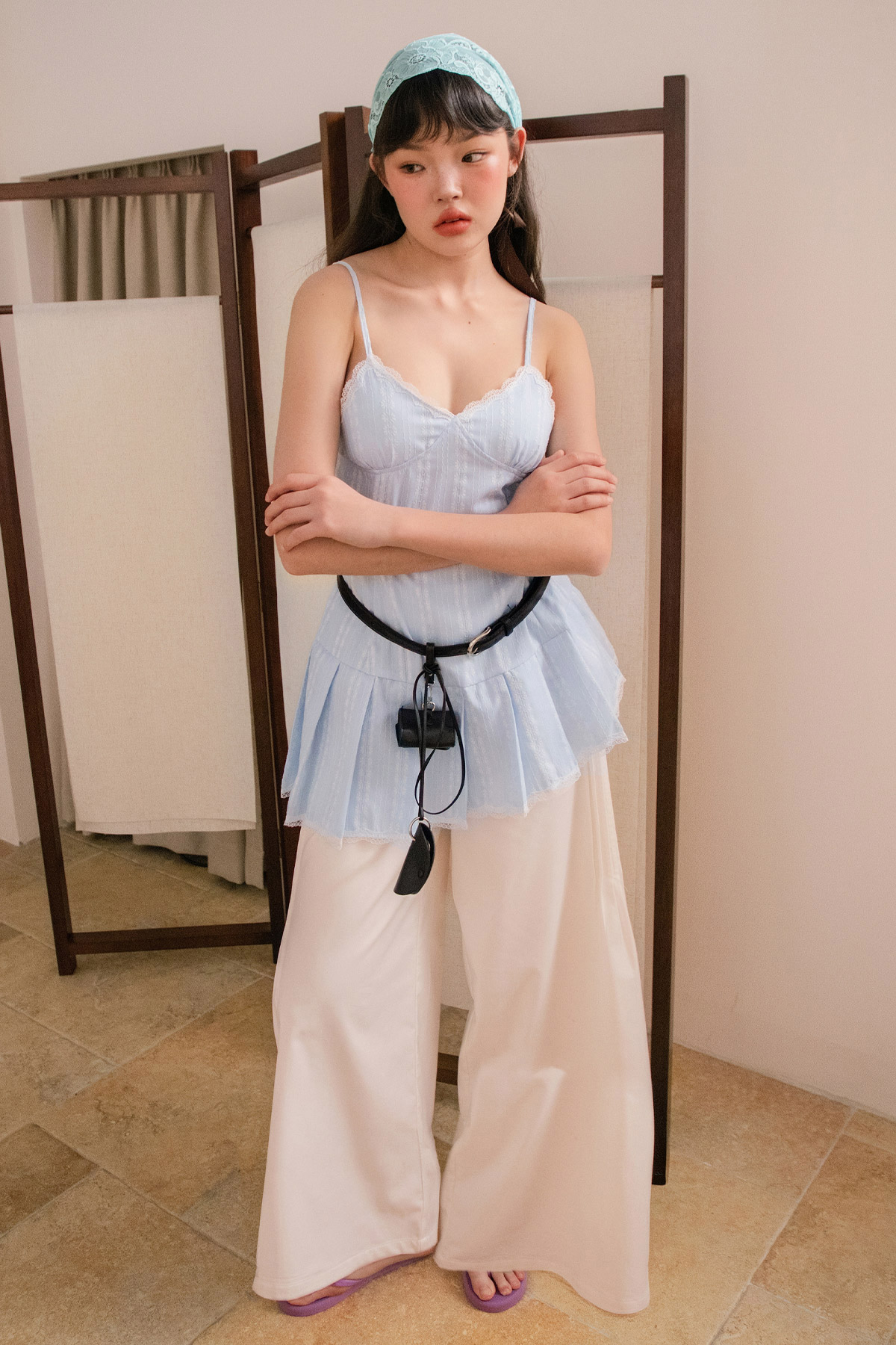 HEMERY DRESS - POWDER FLEUR