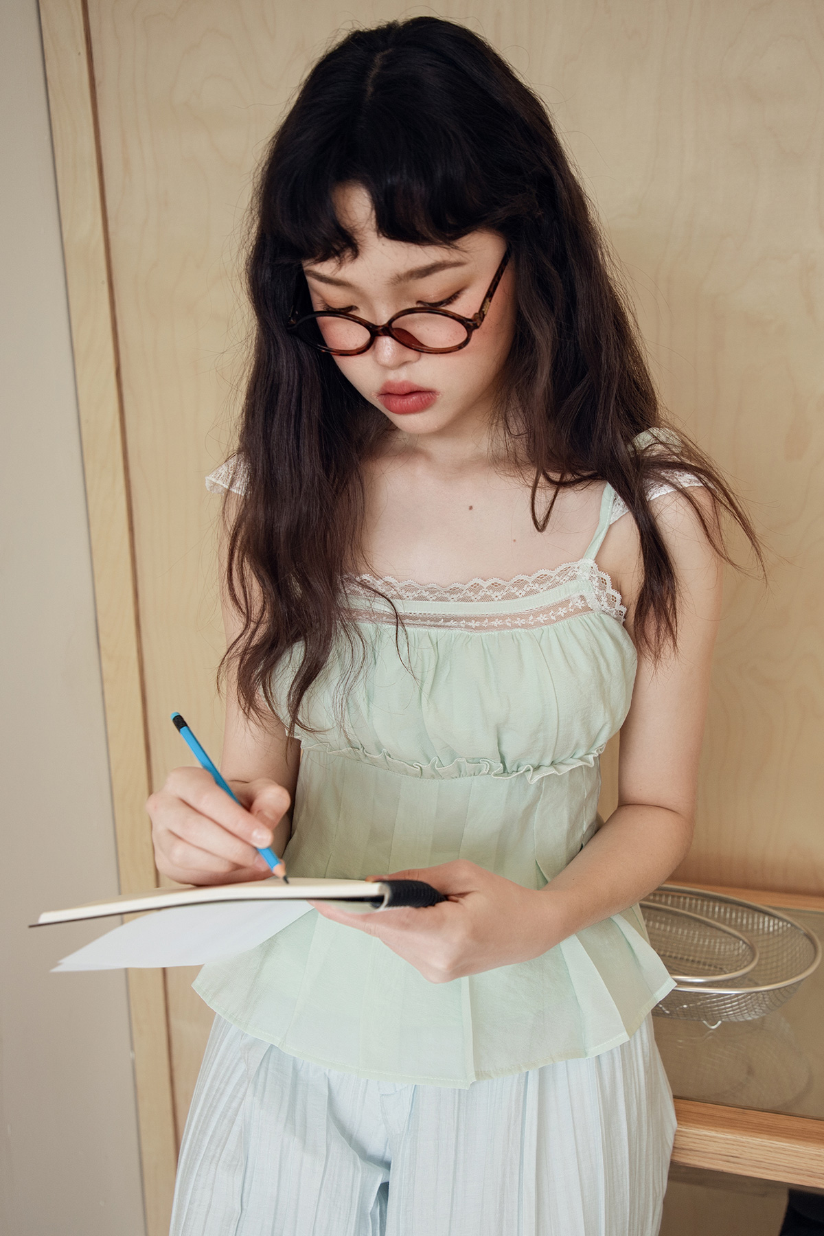LILLIE TOP - SEAFOAM